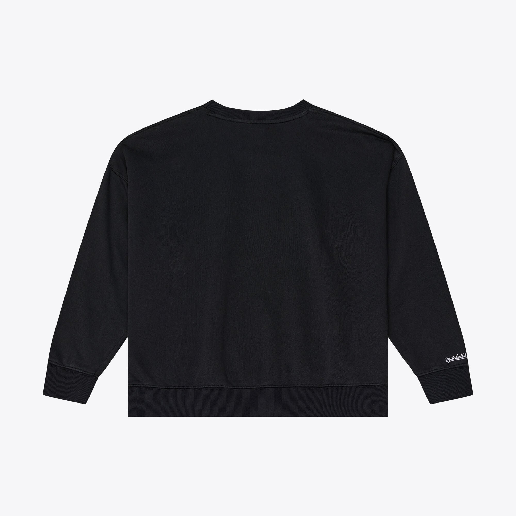 Sweat-shirt à col rond Mitchell & Ness noir Pittsburgh Steelers pour femme