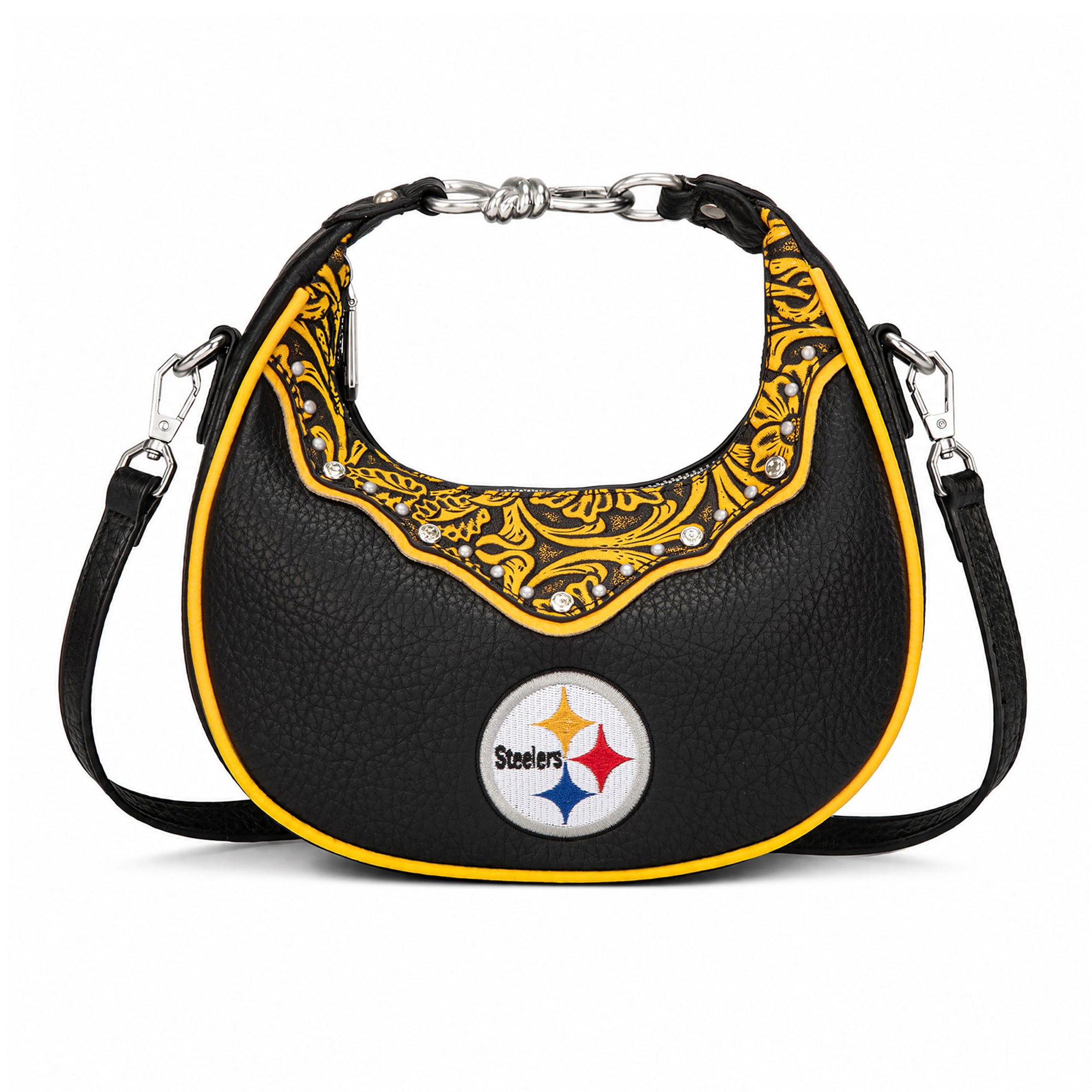 Sac à bandoulière Montana West Pittsburgh Steelers Crescent pour femme