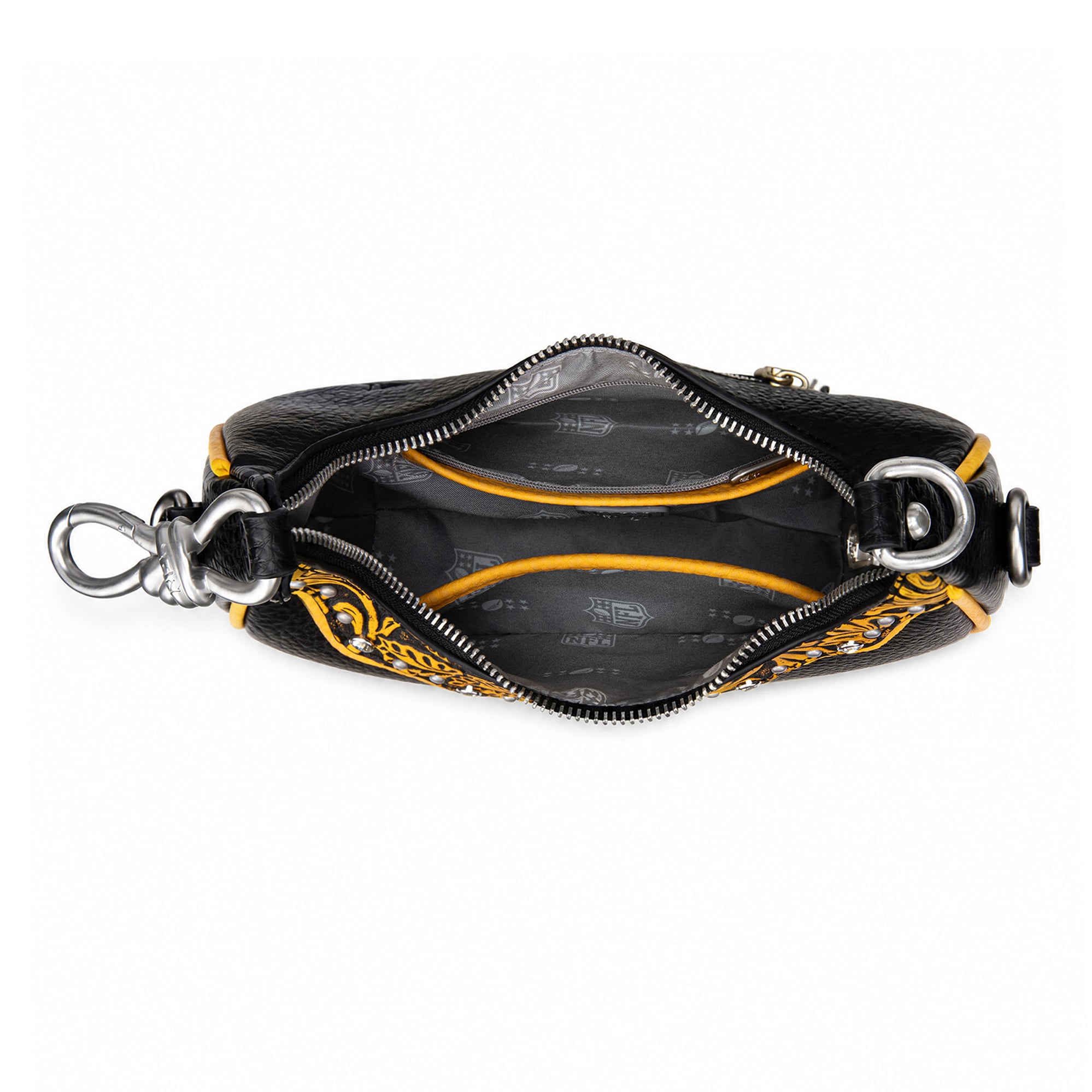 Sac à bandoulière Montana West Pittsburgh Steelers Crescent pour femme