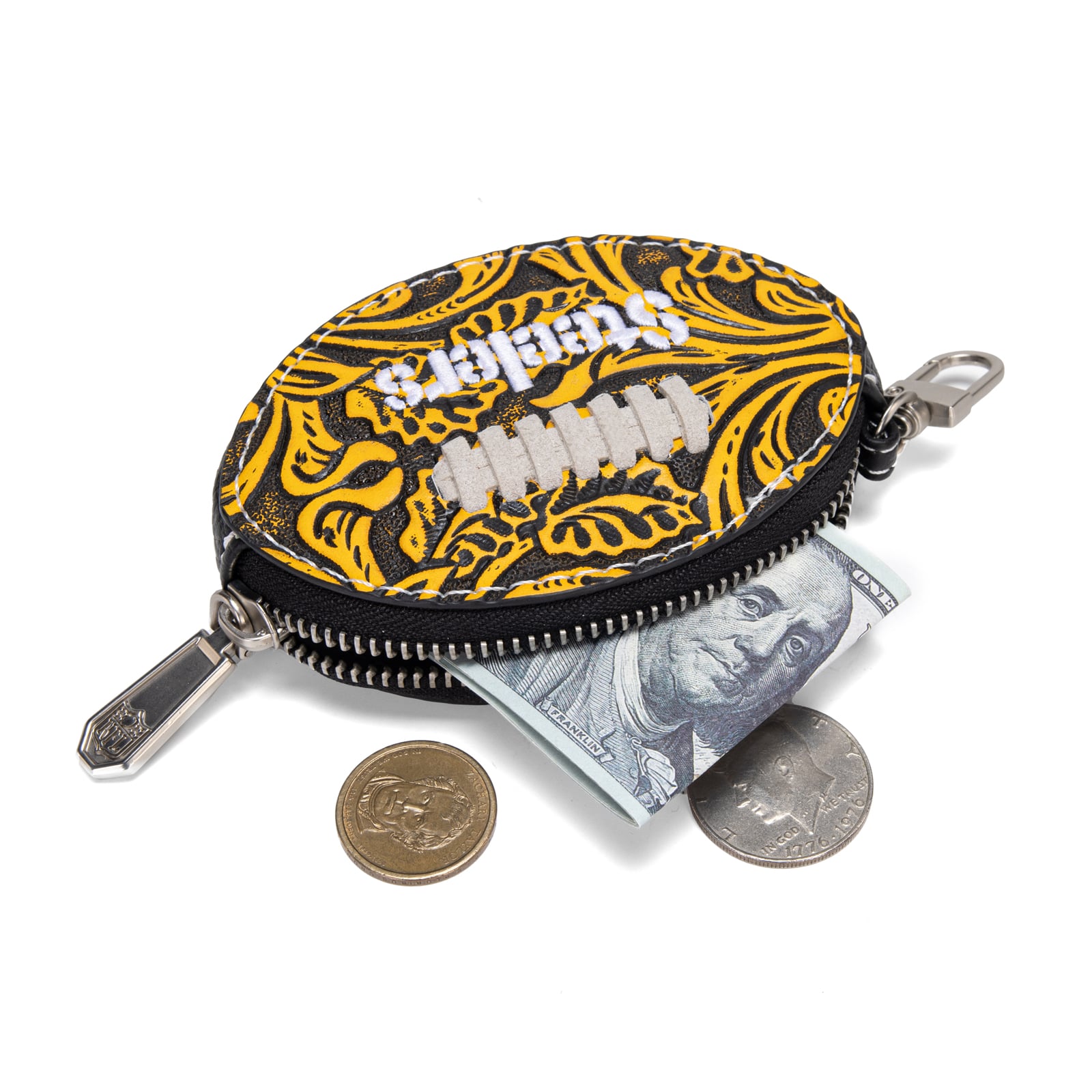 Porte-clés de sac pour femme Montana West Pittsburgh Steelers Football