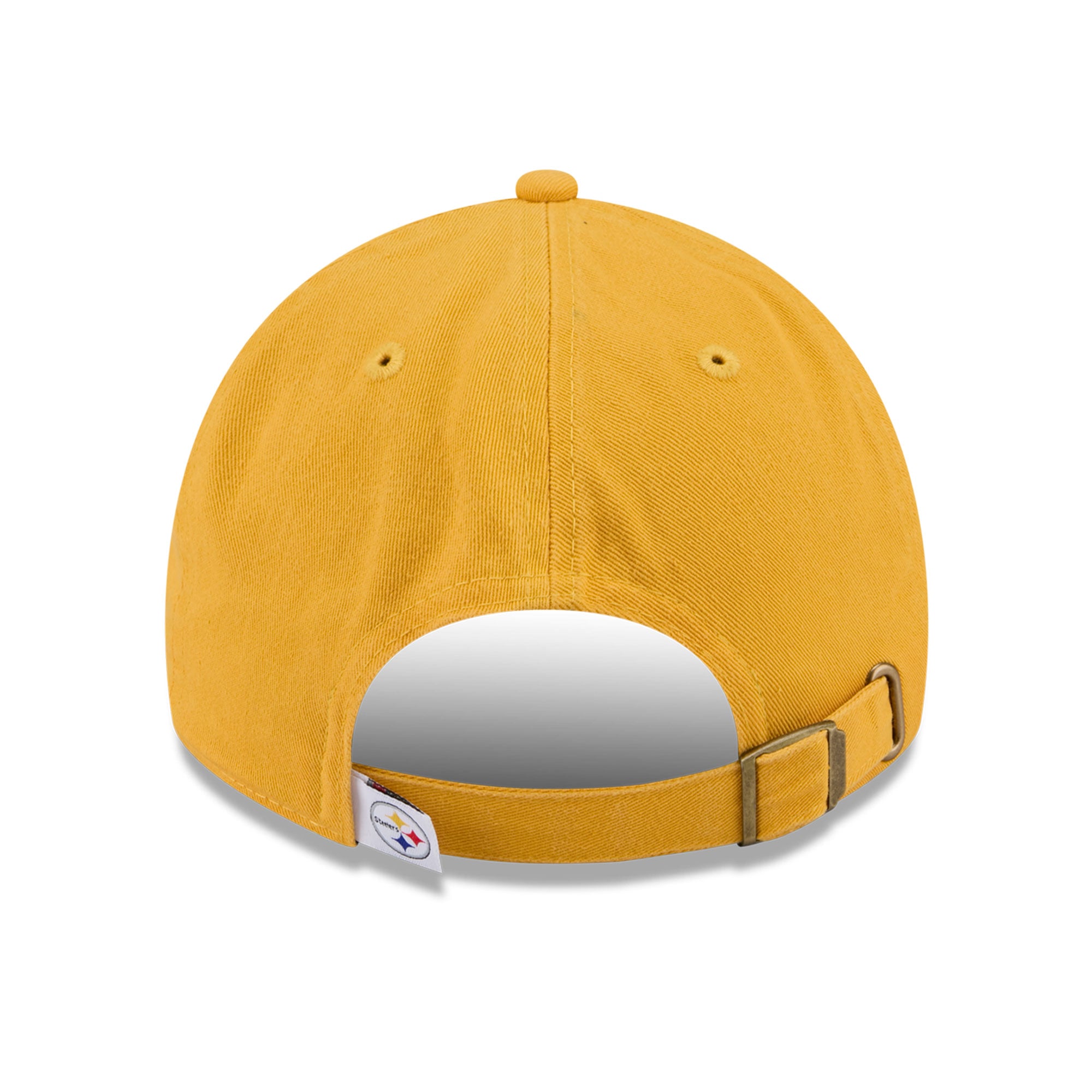 Casquette New Era dorée Pittsburgh Steelers pour femme, style rétro, classique et ajustable