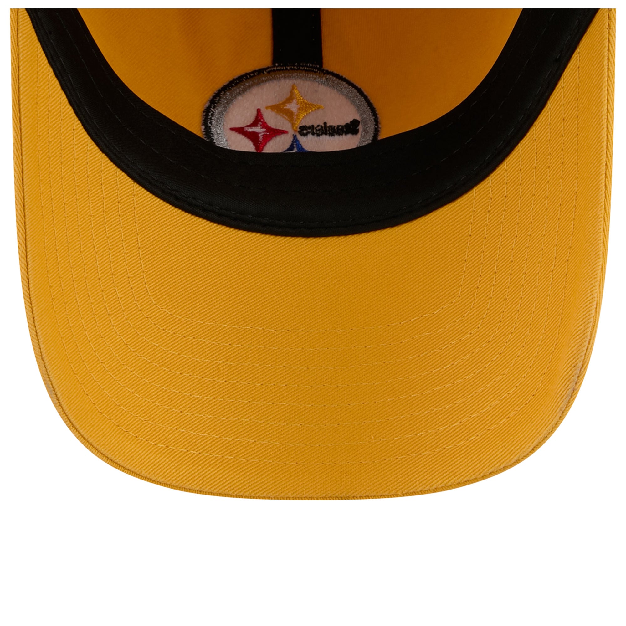 Casquette New Era dorée Pittsburgh Steelers pour femme, style rétro, classique et ajustable