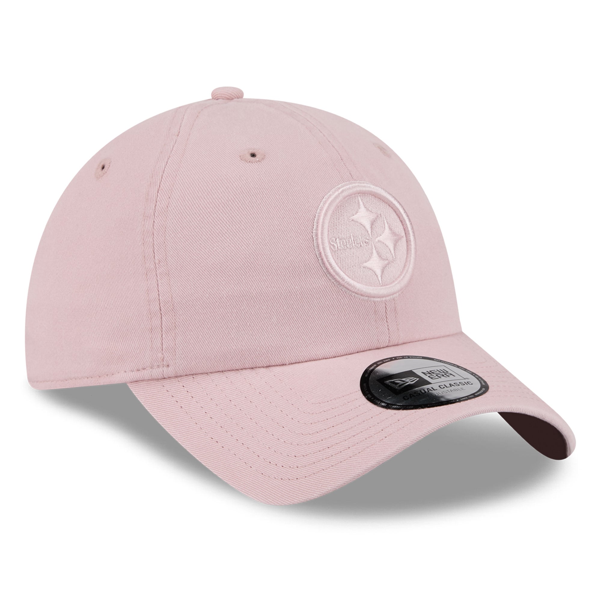 Casquette New Era rose Pittsburgh Steelers pour femme, style classique décontracté et ajustable