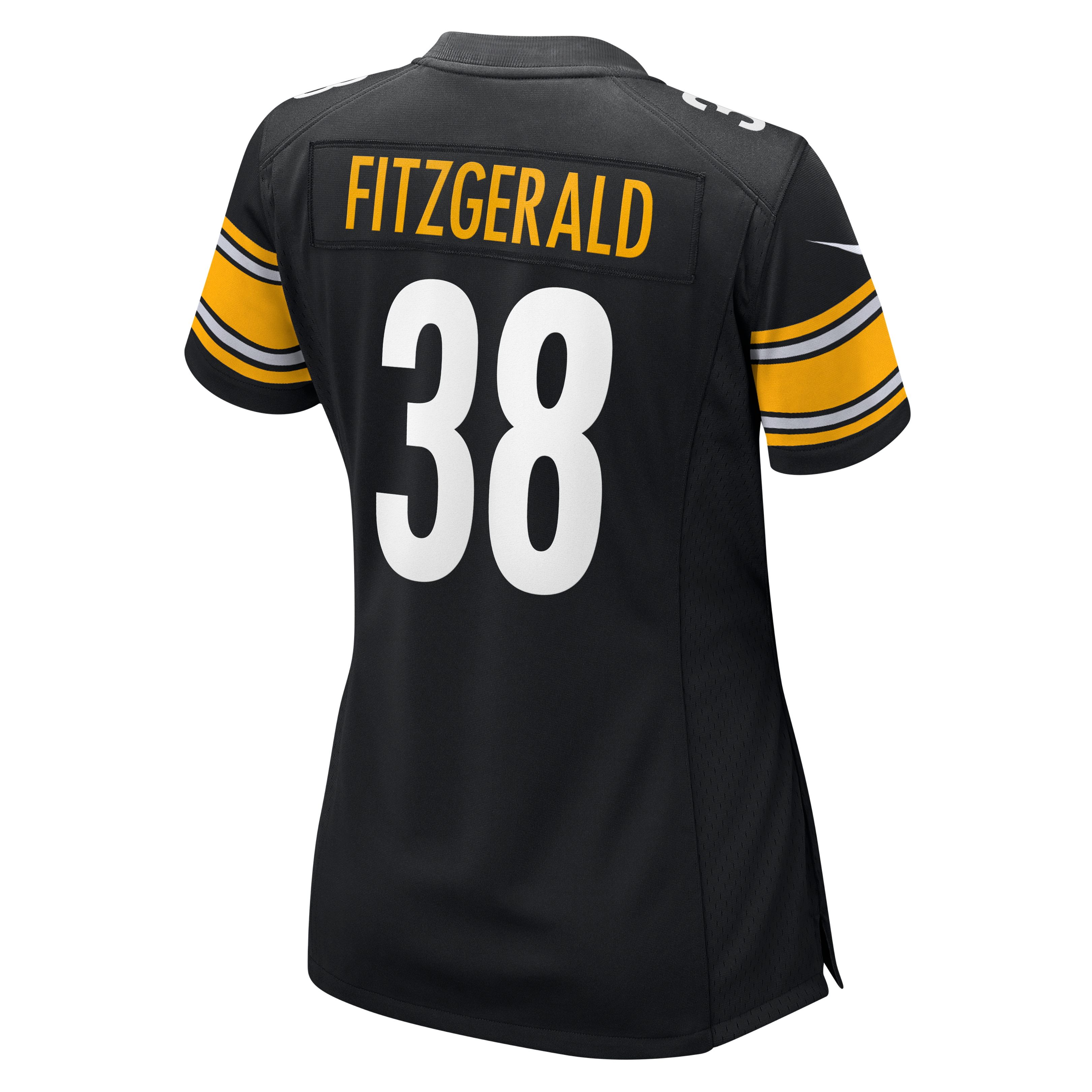 Maillot de match Nike Bishop Fitzgerald noir pour femme, équipe des Steelers Pittsburgh