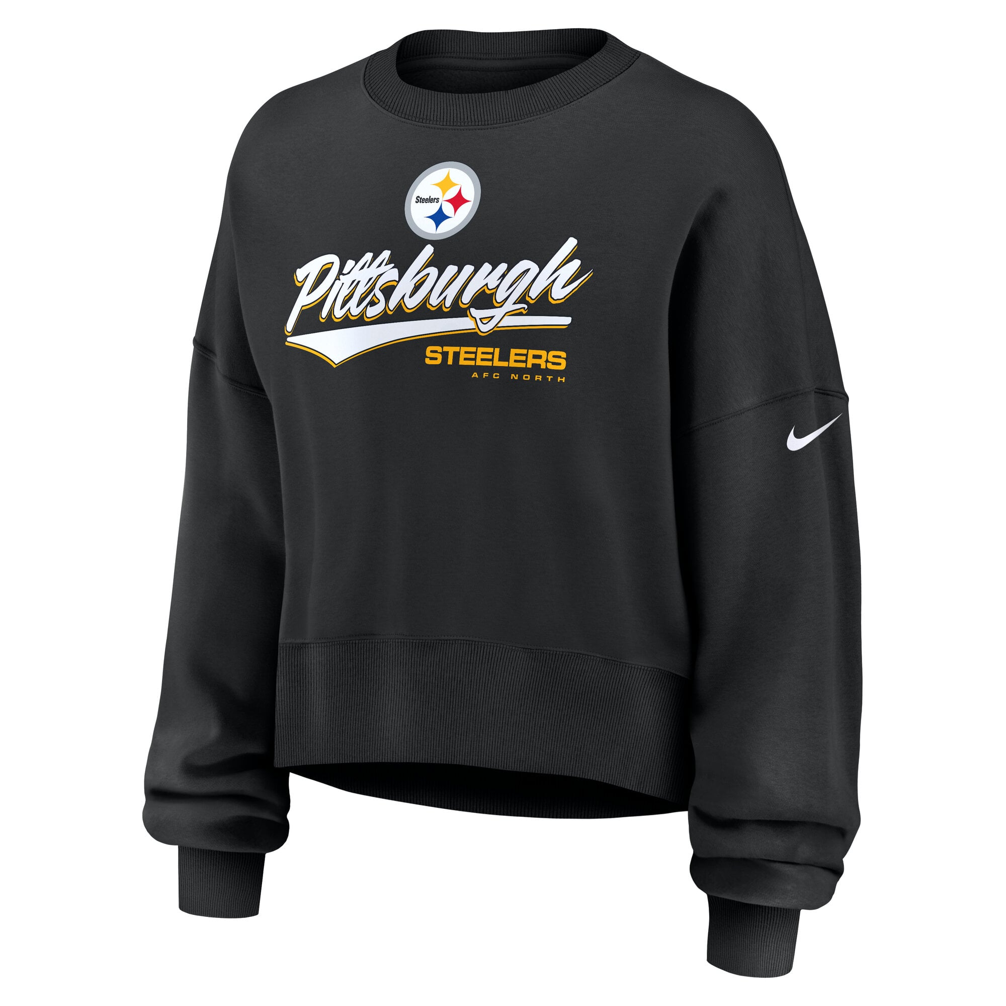 Women's Nike Pittsburgh Steelers Oversized Phoenix Fleece Sweatshirt