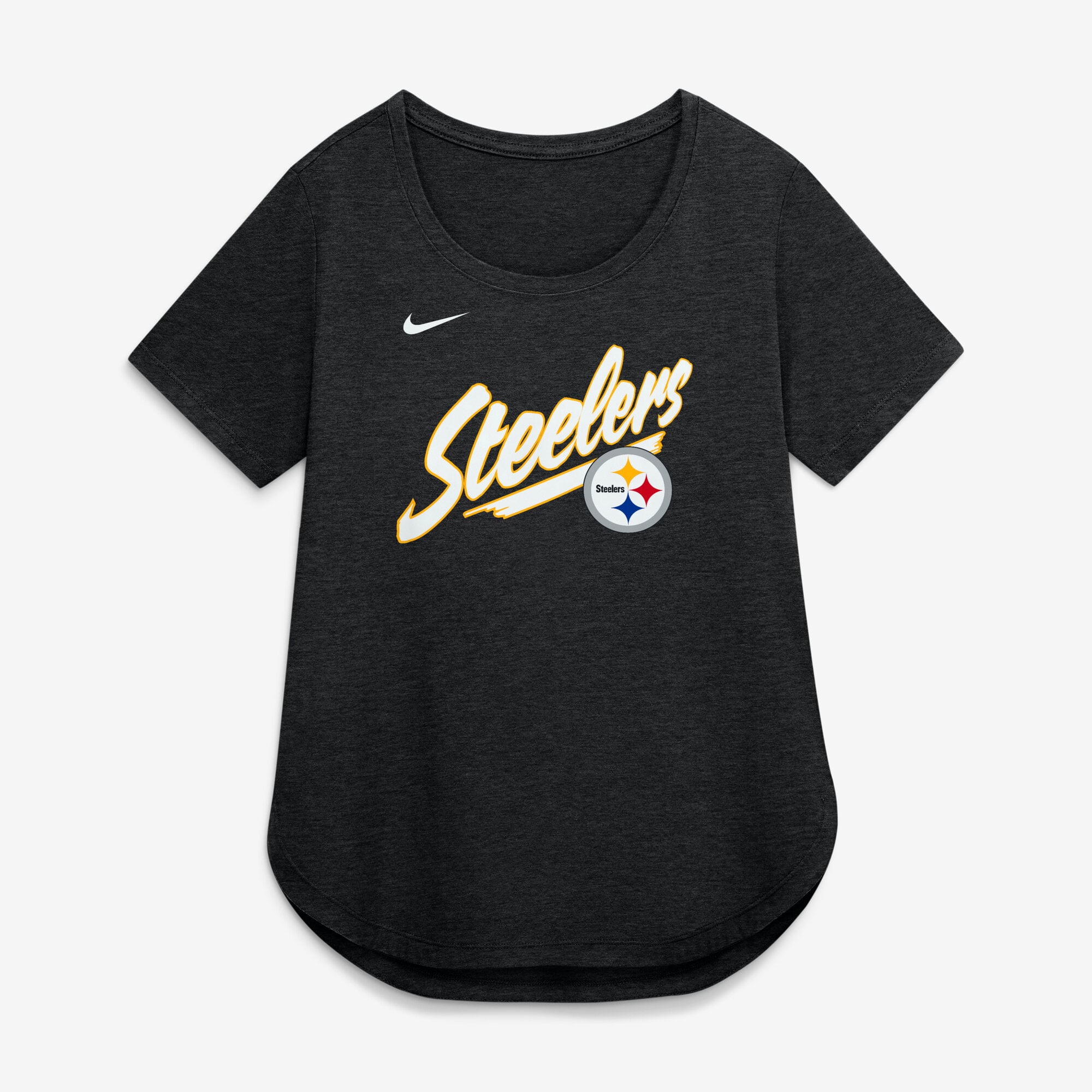 Women's Nike Black Pittsburgh Steelers Primetime Tri-Blend T-Shirt