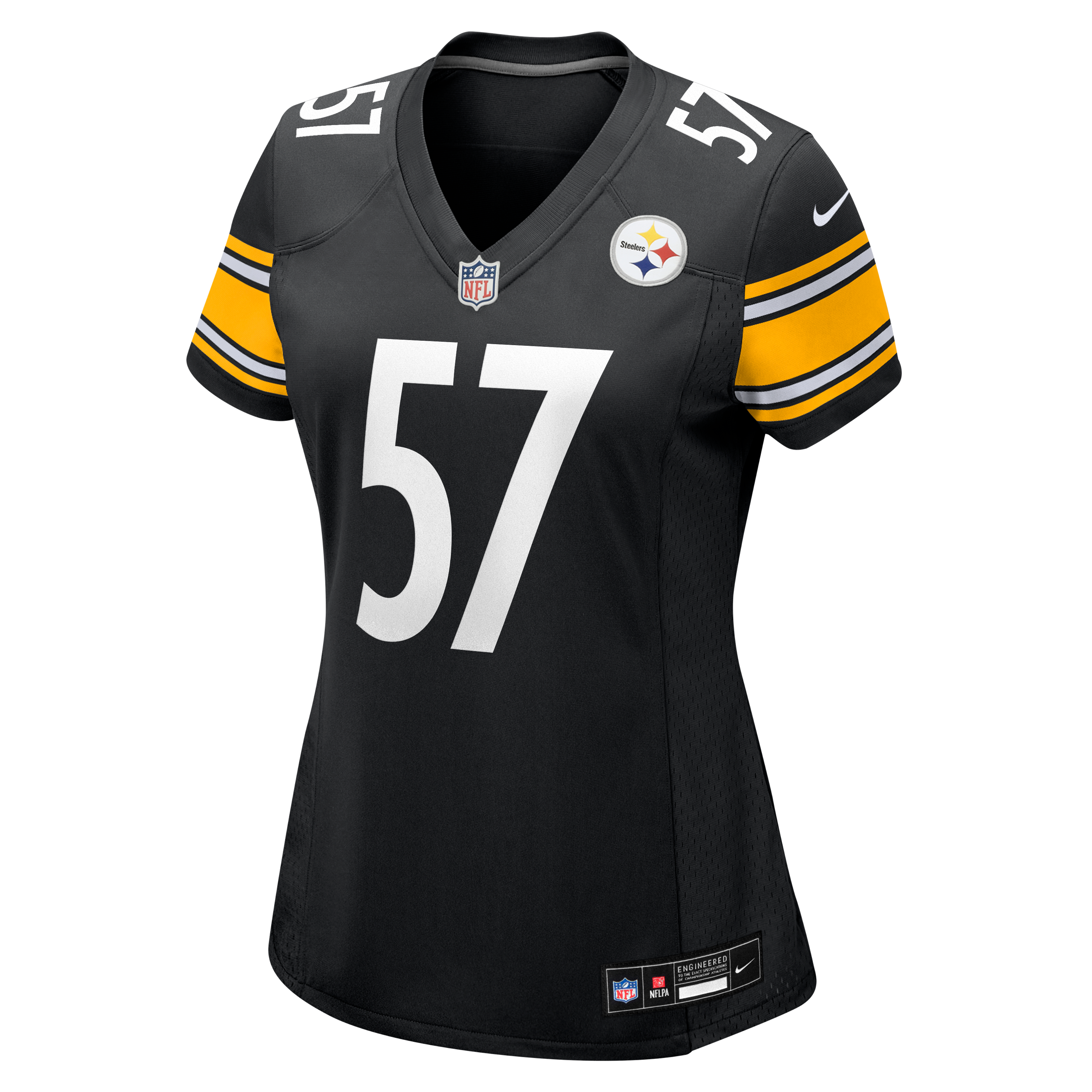 Maillot de match Nike Bradyn Swinson noir des Steelers Pittsburgh pour femmes