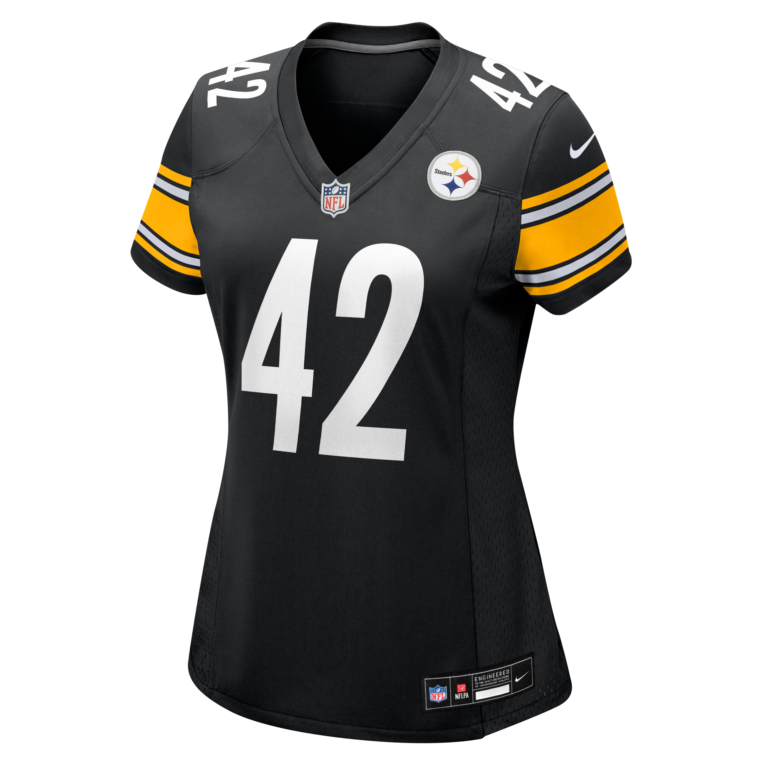 Maillot de match Nike Car'lin Vigers noir pour femme, équipe des Steelers Pittsburgh