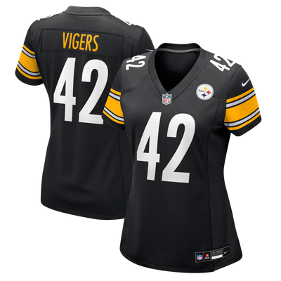 Car'lin Vigers Pittsburgh Steelers Nike Women's Team Game Jersey - Black
