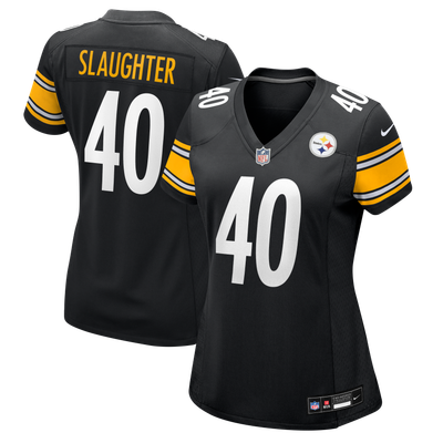 Doneiko Slaughter Pittsburgh Steelers Nike Women's Team Game Jersey - Black