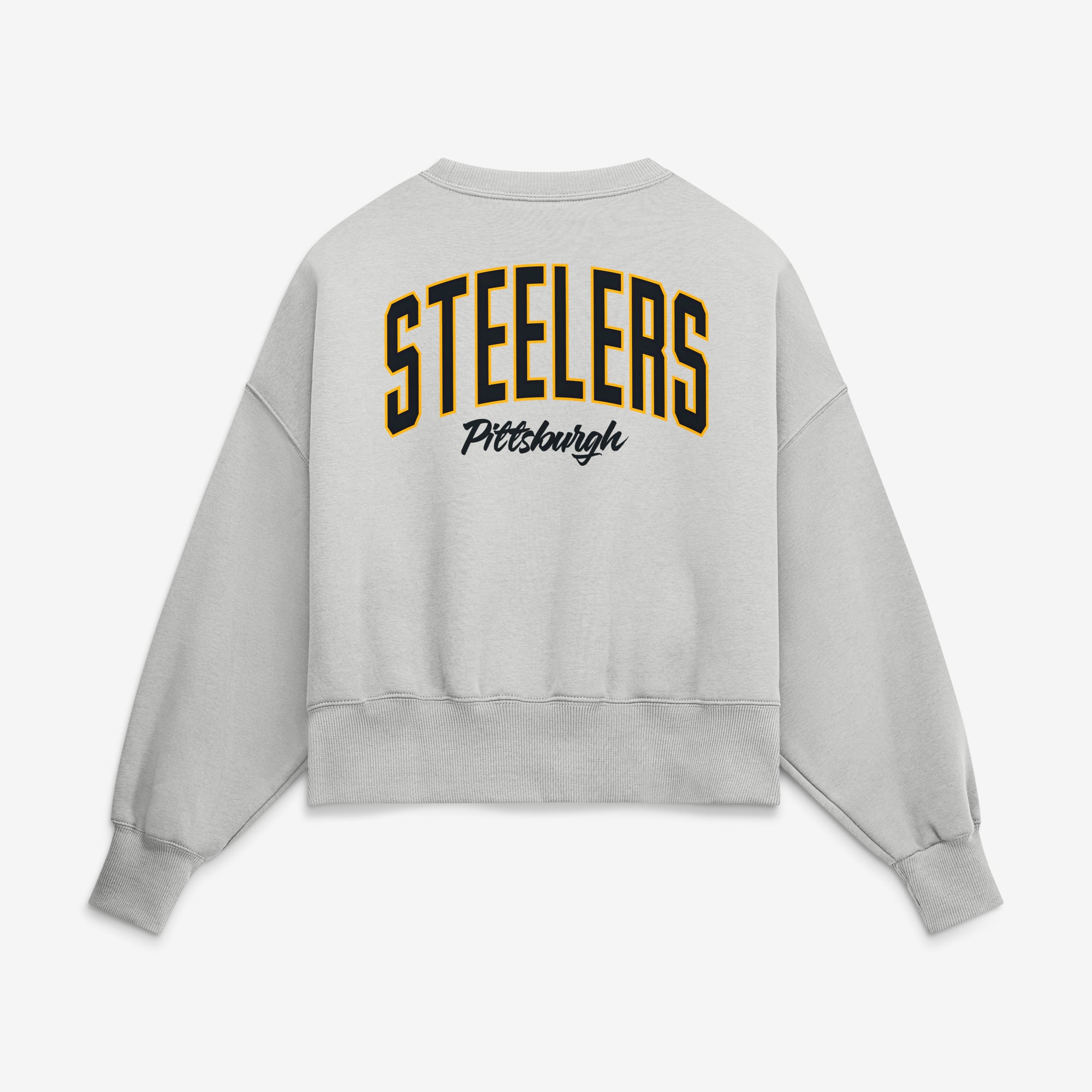 Sweat-shirt polaire surdimensionné Nike gris Pittsburgh Steelers Primetime Phoenix pour femme