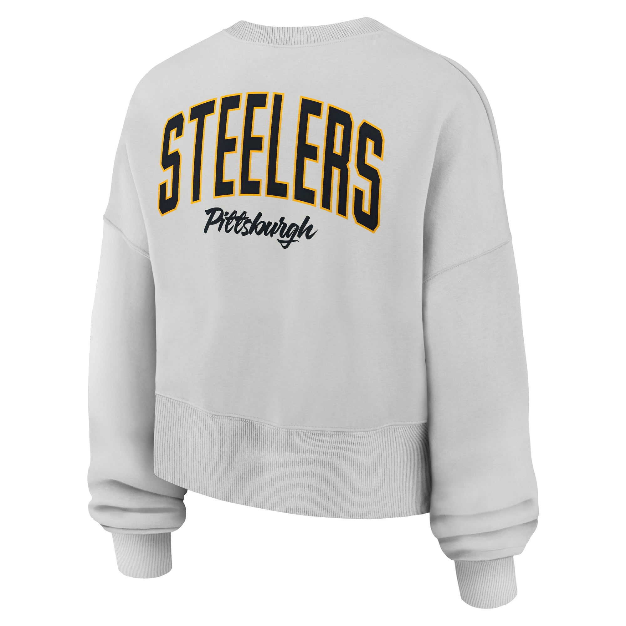 Sweat-shirt polaire surdimensionné Nike gris Pittsburgh Steelers Primetime Phoenix pour femme