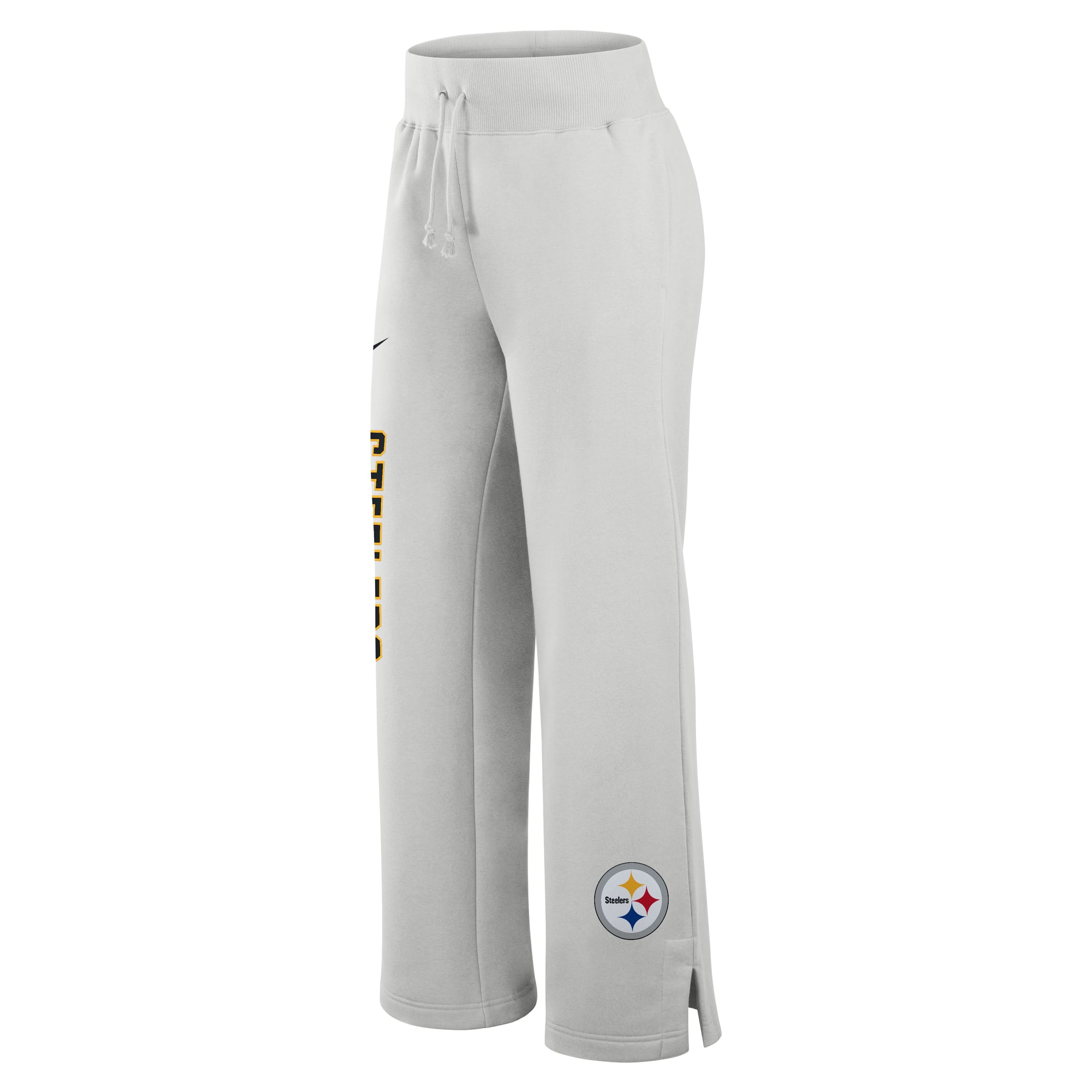 Pantalon de survêtement large en polaire Phoenix gris pour femme, Nike Pittsburgh Steelers