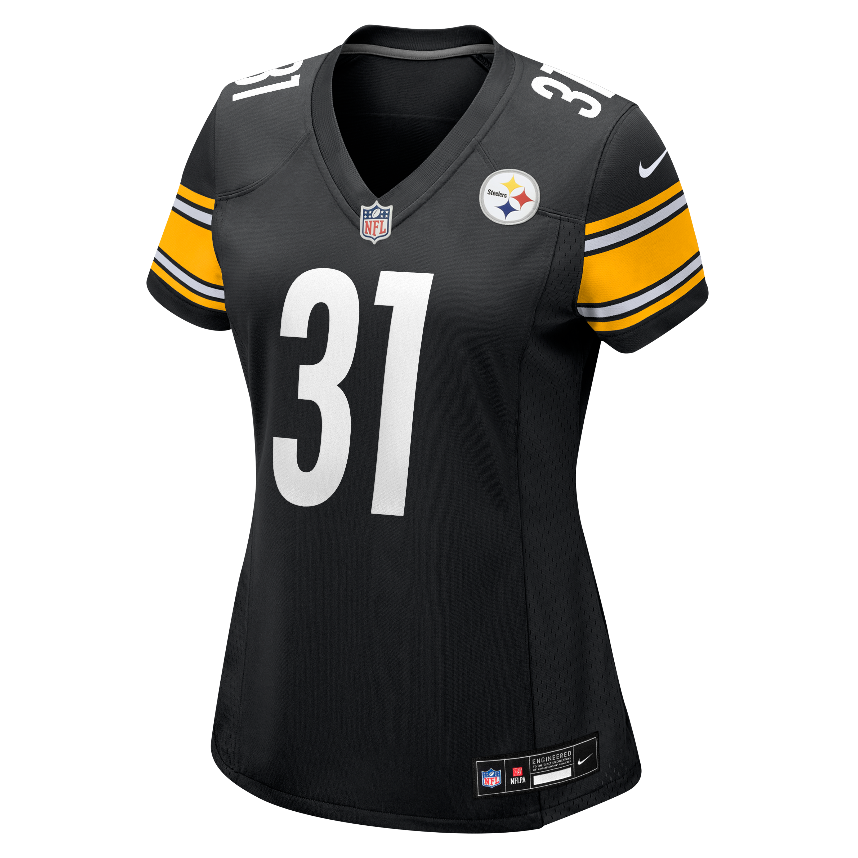 Women's Nike Lew Nichols III Black Pittsburgh Steelers Team Game Jersey
