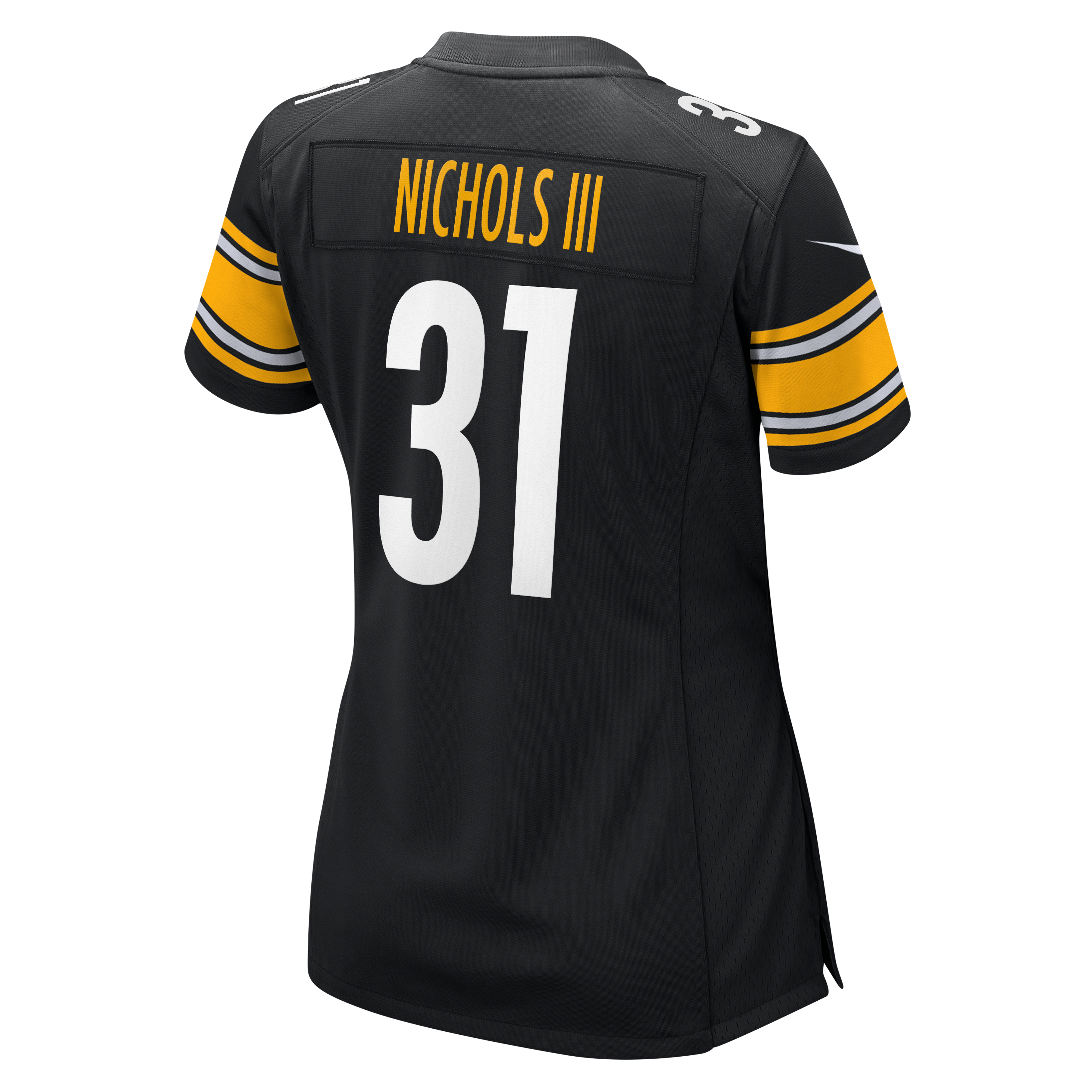 Women's Nike Lew Nichols III Black Pittsburgh Steelers Team Game Jersey