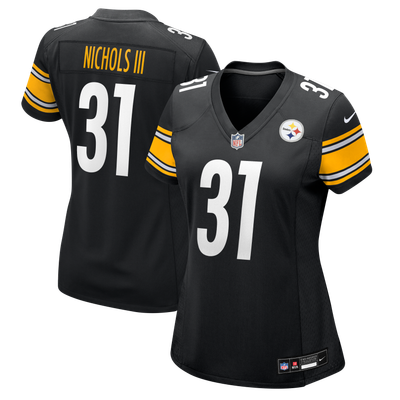 Lew Nichols III Pittsburgh Steelers Nike Women's Team Game Jersey - Black