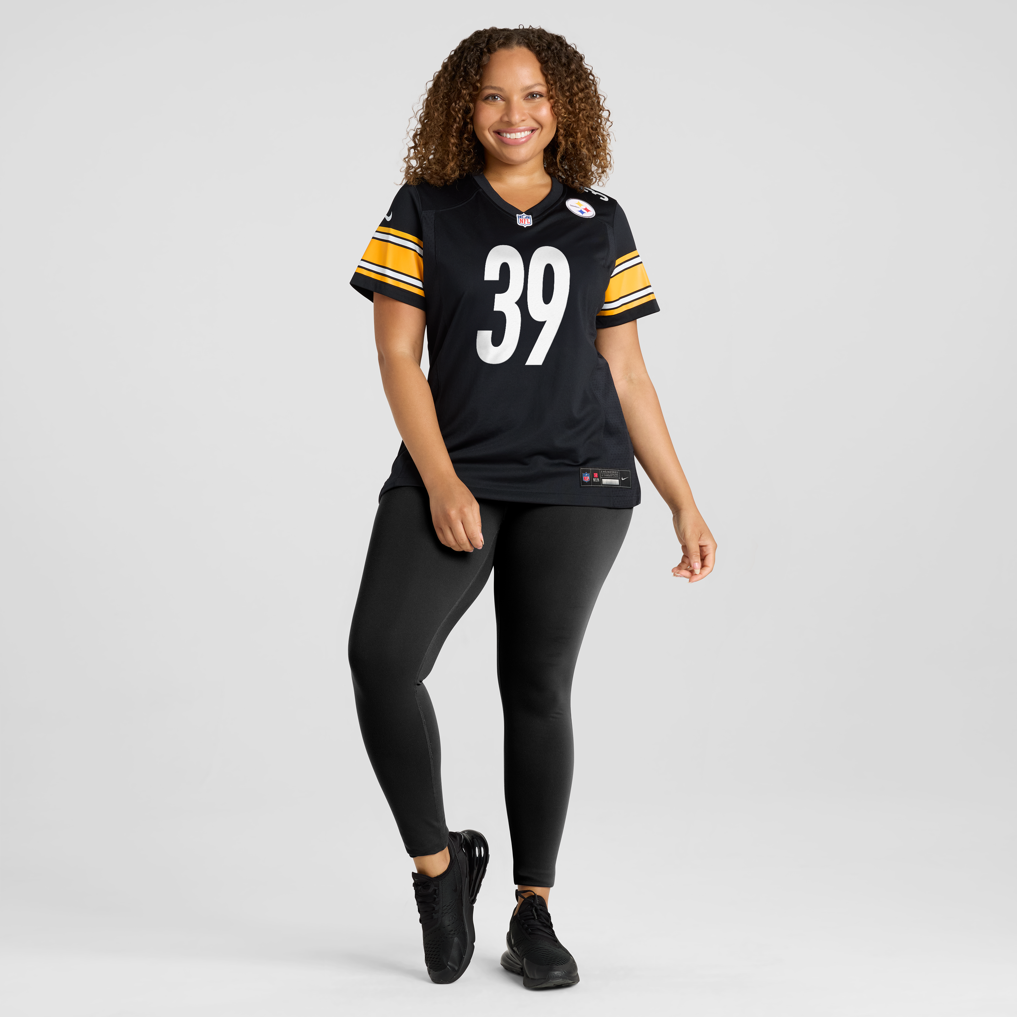 Women's Nike Malik Harrison Black Pittsburgh Steelers Team Game Jersey