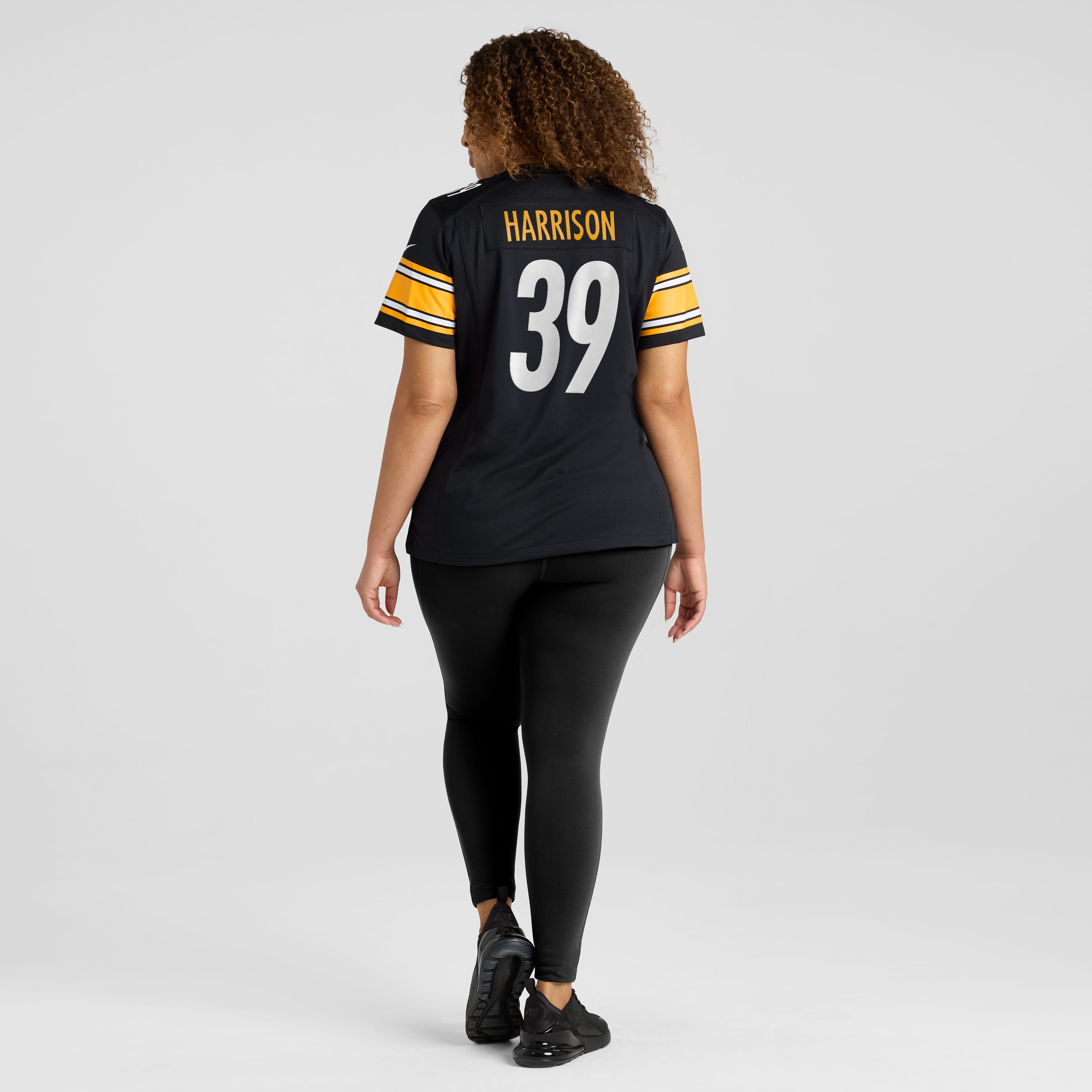 Women's Nike Malik Harrison Black Pittsburgh Steelers Team Game Jersey