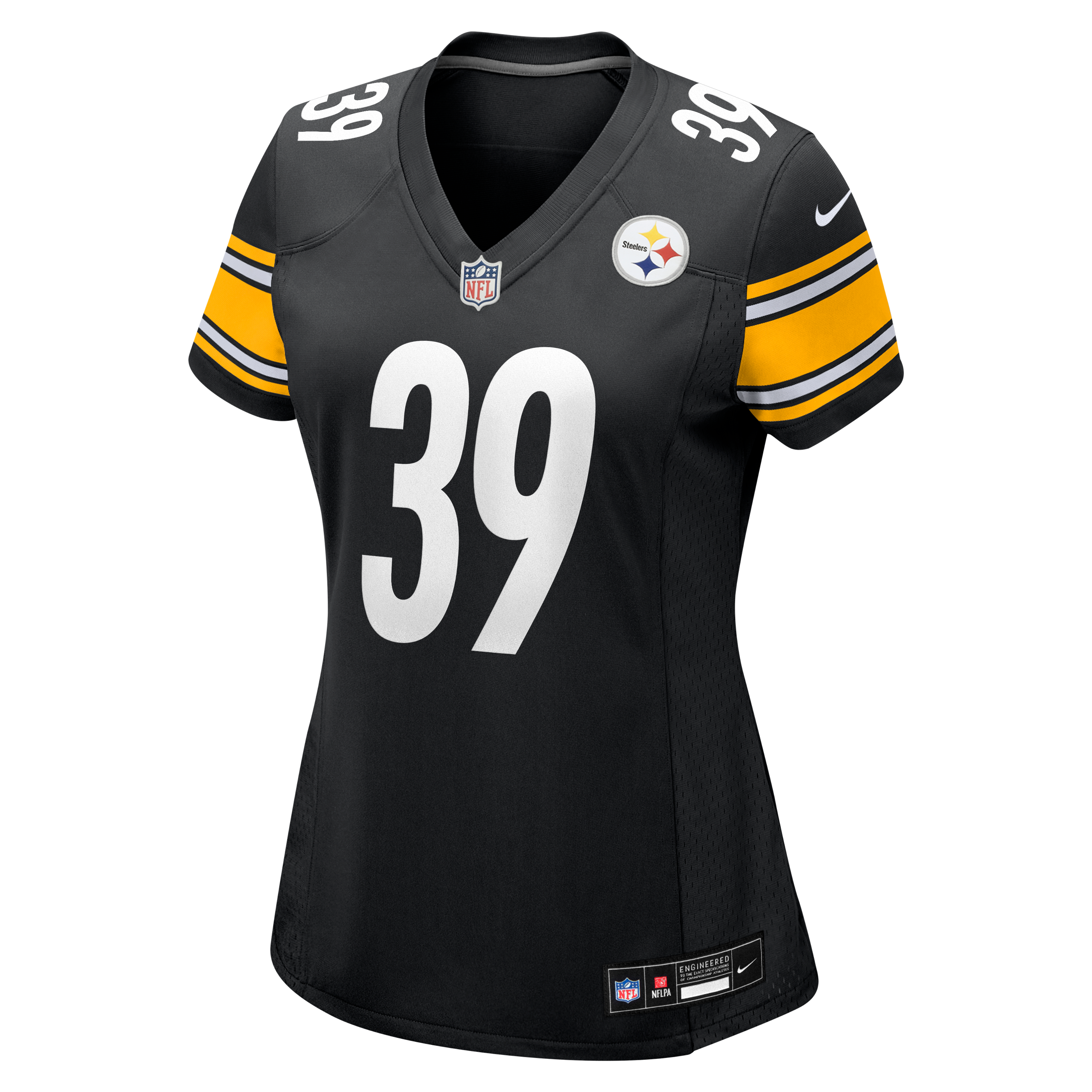 Women's Nike Malik Harrison Black Pittsburgh Steelers Team Game Jersey