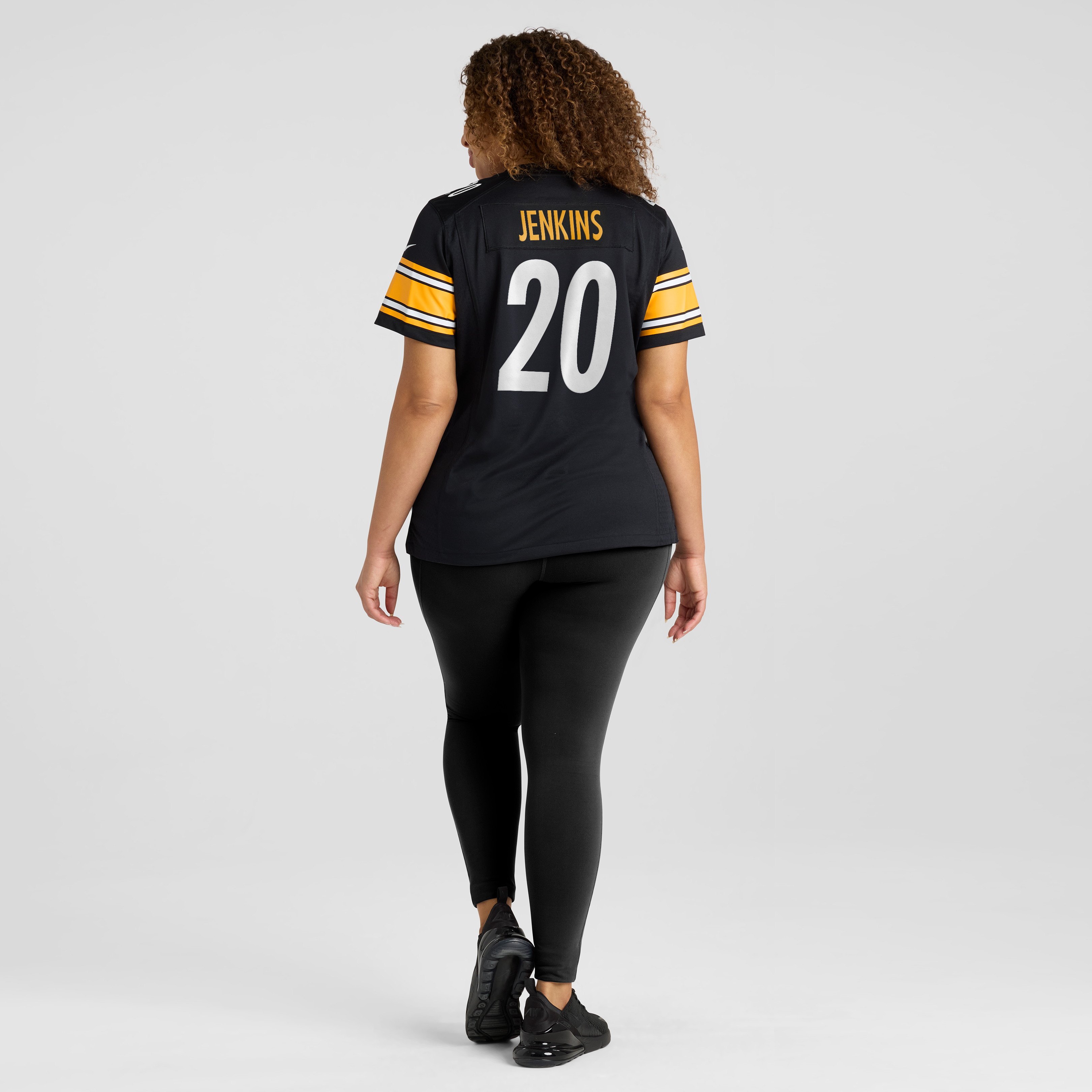 Maillot de match Nike Rayshawn Jenkins noir pour femme, Pittsburgh Steelers