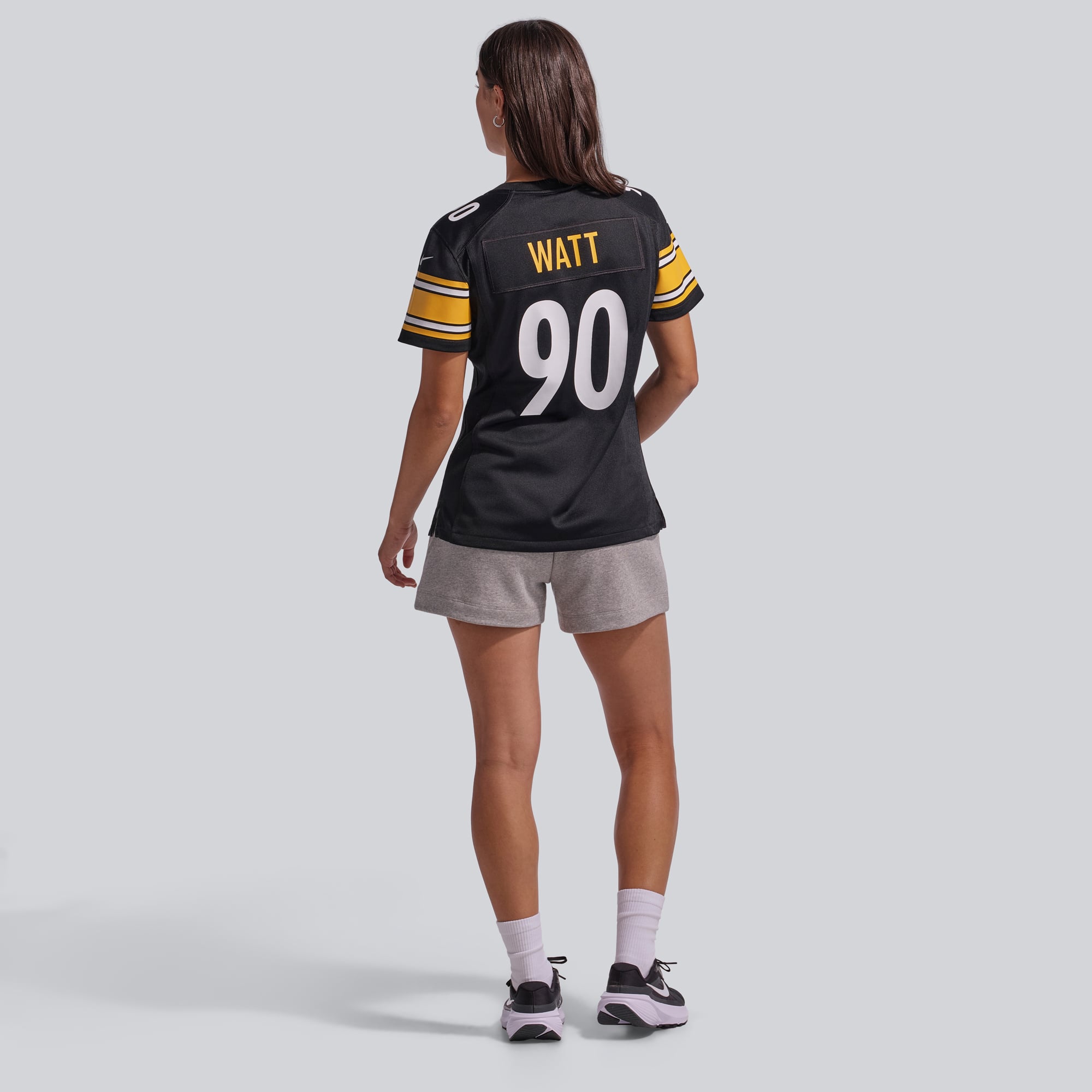 Maillot Nike T.J. Watt doré pour femme, modèle alternatif des Steelers de Pittsburgh, édition 1933