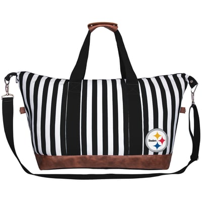 Pittsburgh Steelers Women's Striped Weekender Bag