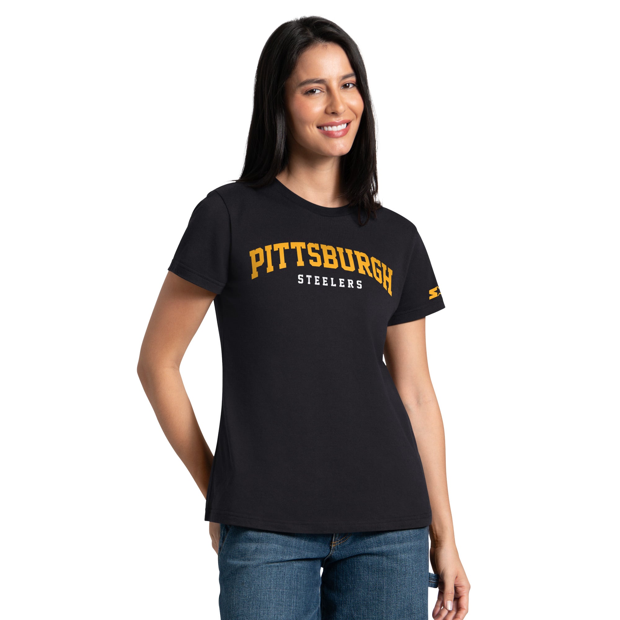 Pack de t-shirts Starter noirs et or Pittsburgh Steelers pour femmes