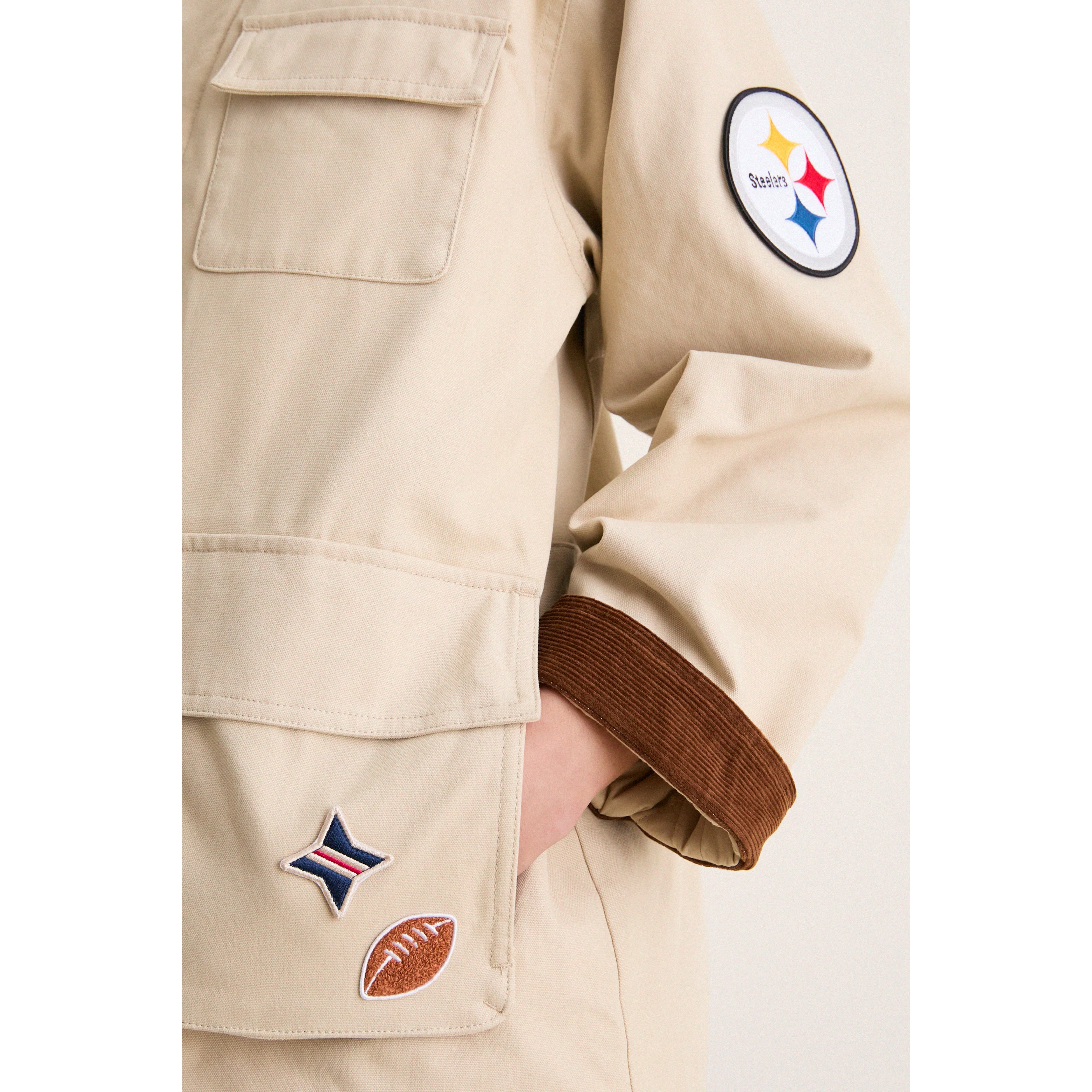 Veste de grange Tuckernuck Stone Pittsburgh Steelers pour femmes, à boutons-pression.