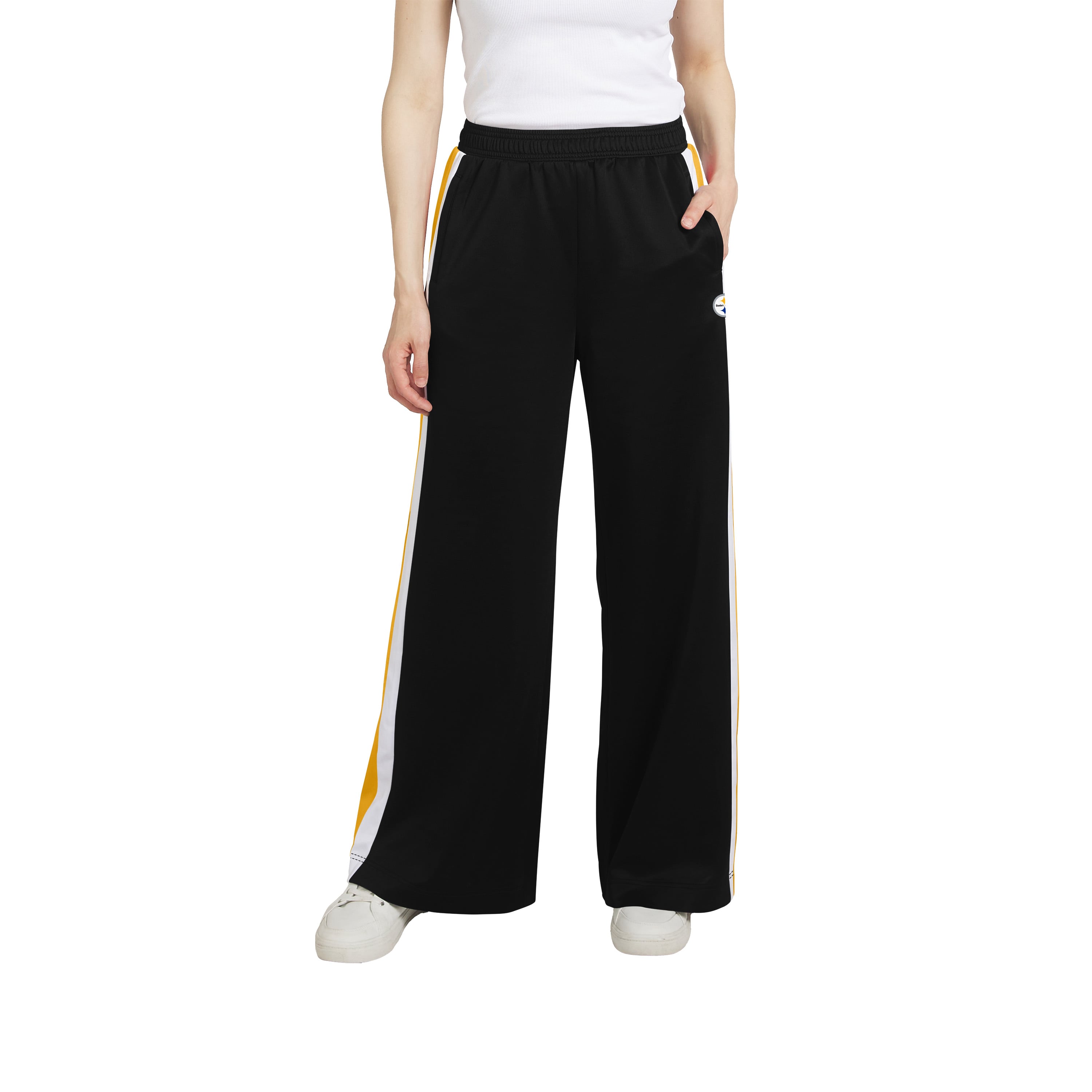 Pantalon de survêtement rayé Pittsburgh Steelers pour femmes la marque WEAR by Erin Andrews