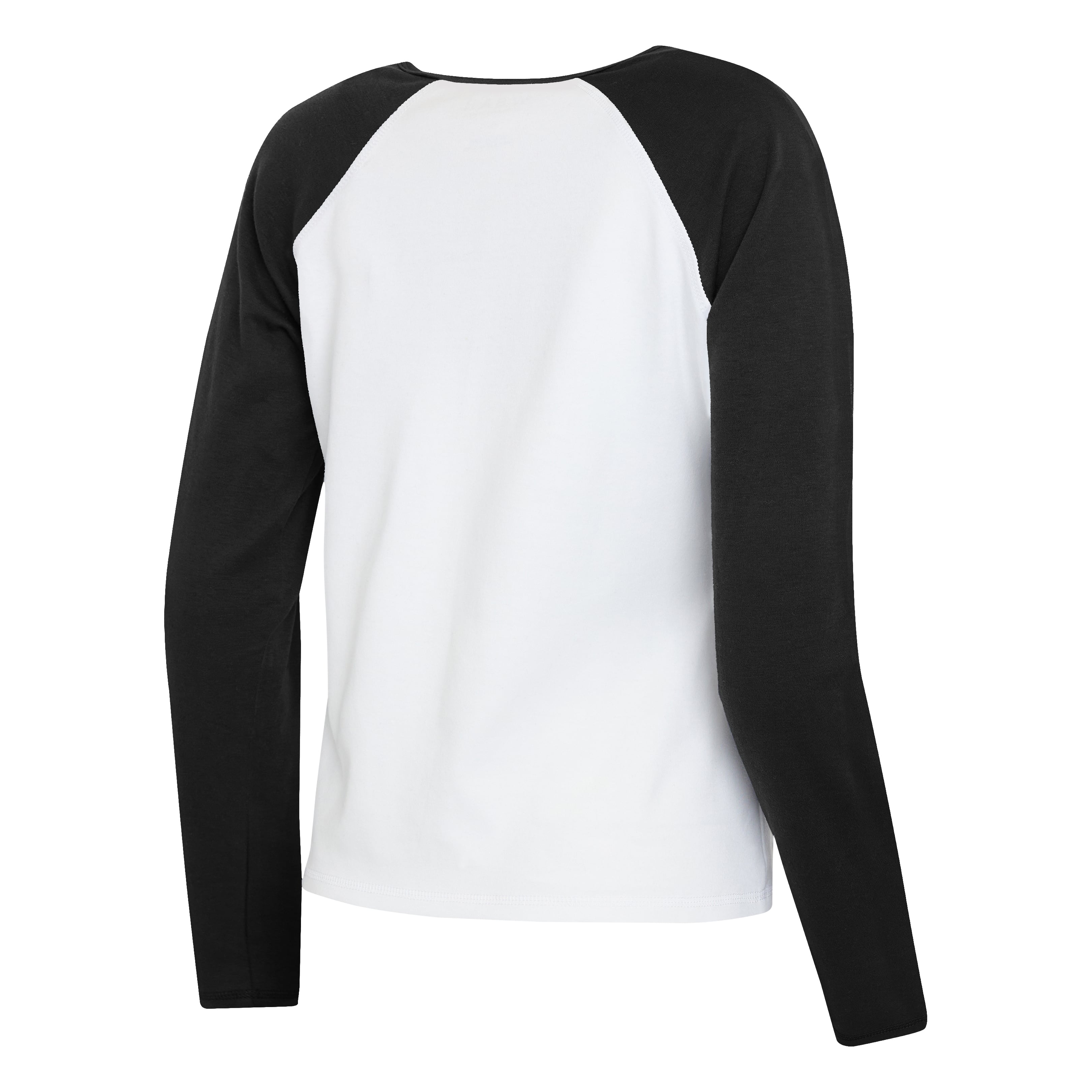 Women's WEAR by Erin Andrews White/Black Pittsburgh Steelers Plus Henley Long Sleeve Raglan T-Shirt