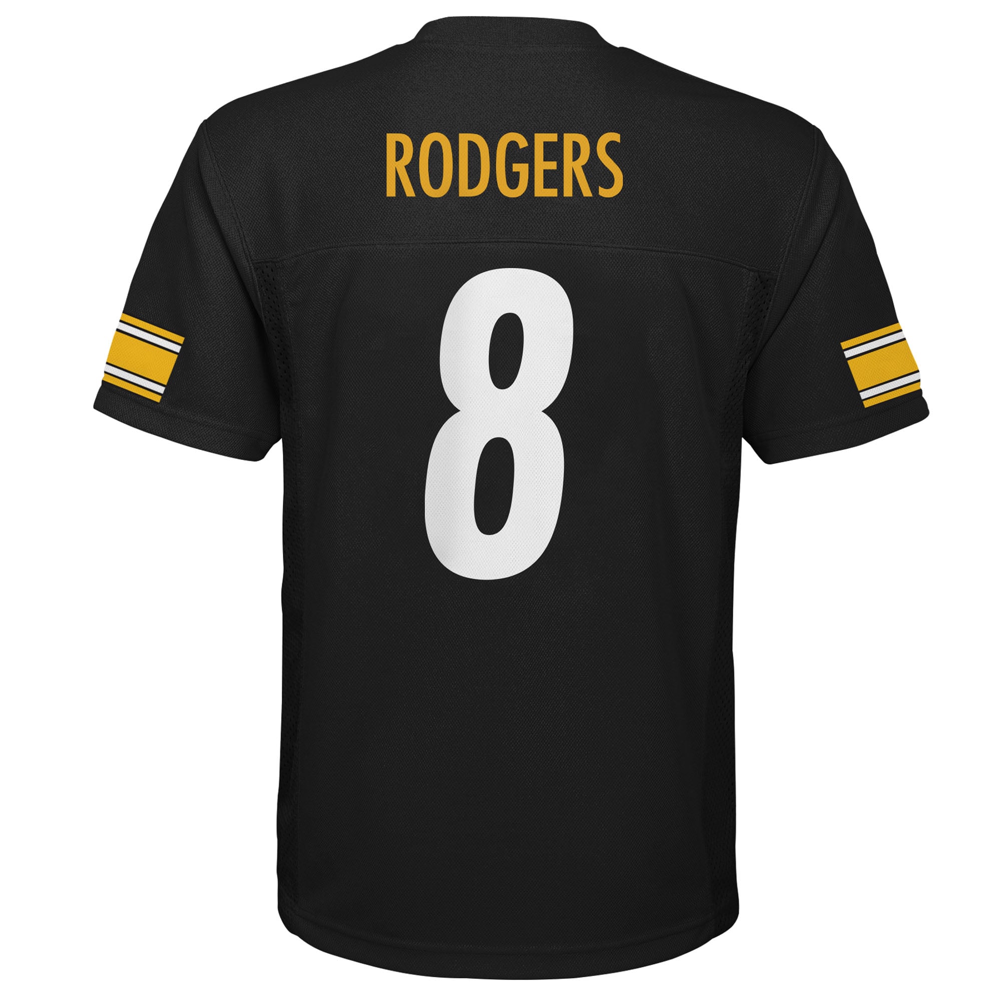 Maillot réplique noir des Steelers de Pittsburgh d'Aaron Rodgers pour enfant