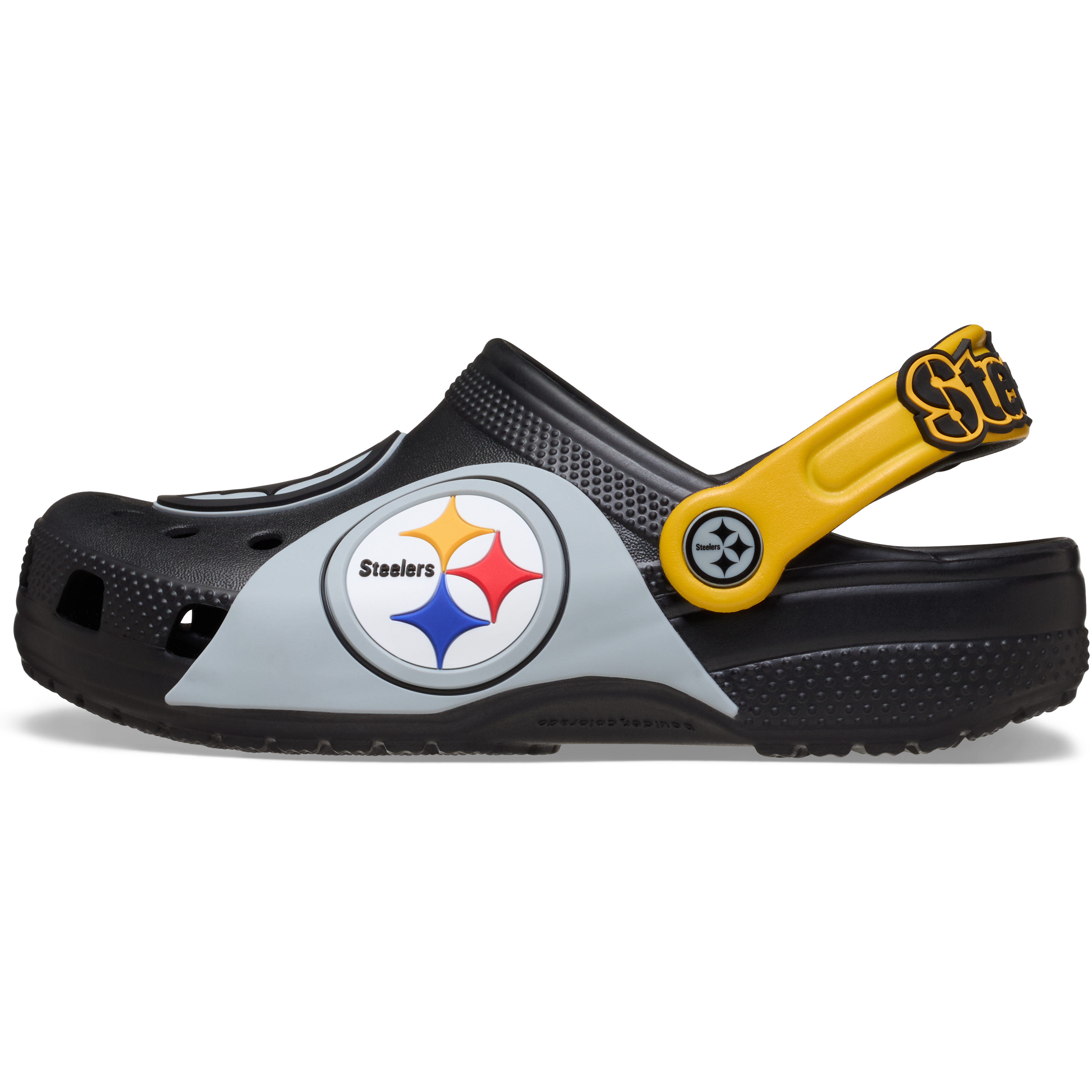 Sabots classiques Crocs noirs Pittsburgh Steelers pour enfants