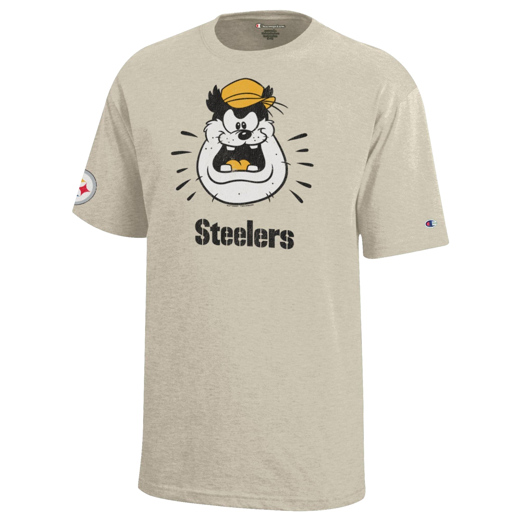 T-shirt enfant Disney x Champion Oatmeal Pittsburgh Steelers Pete