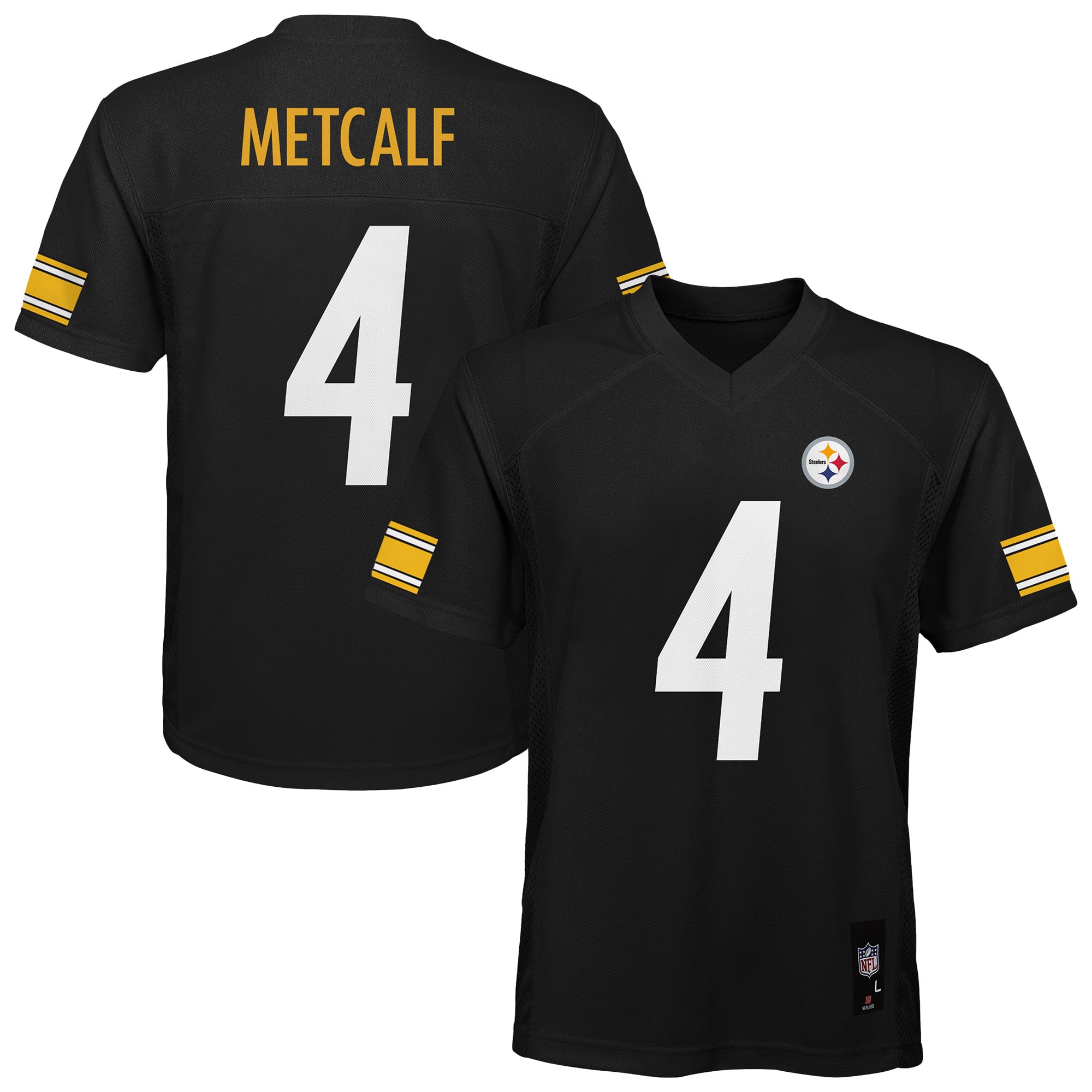 Maillot réplique noir DK Metcalf des Steelers de Pittsburgh pour jeunes