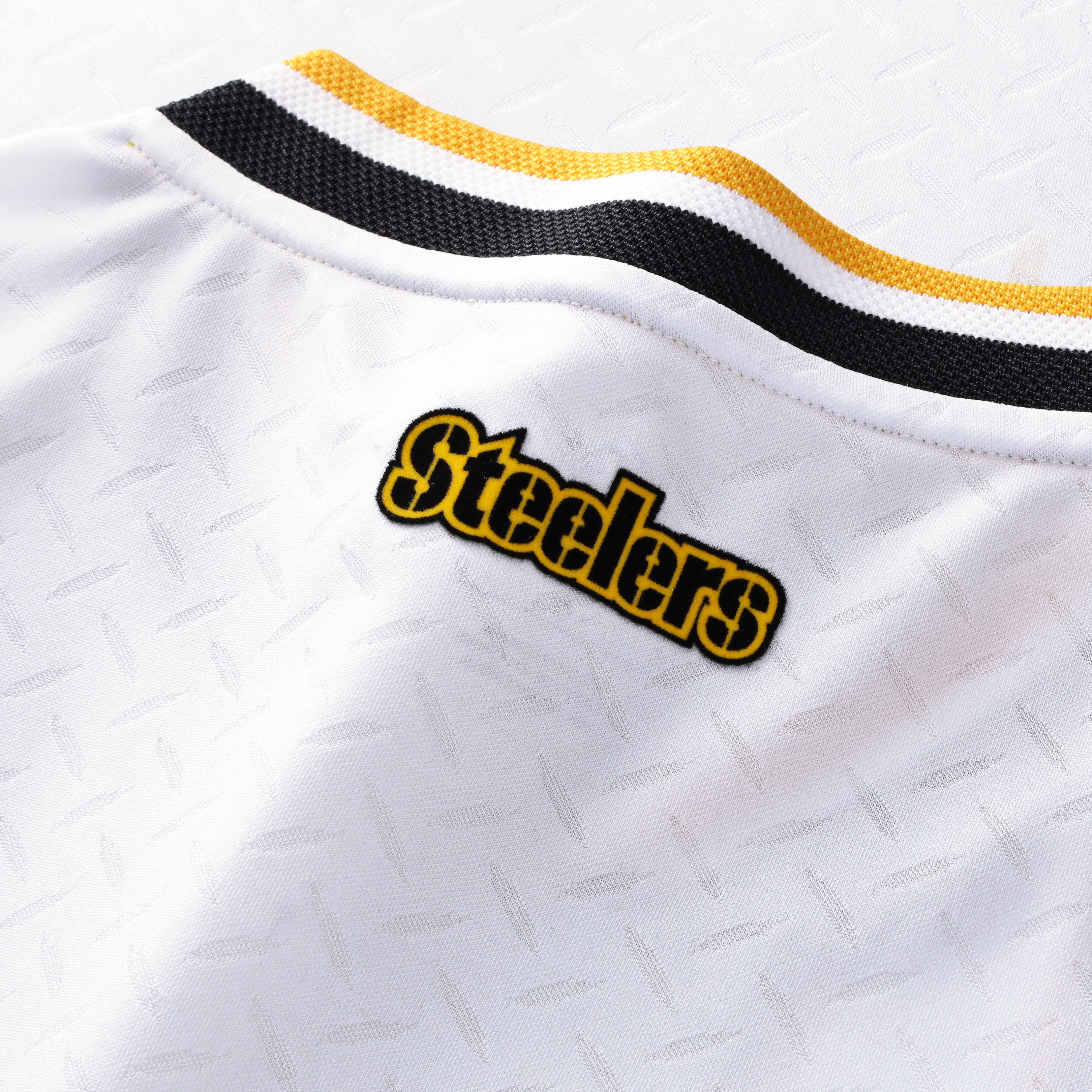 Youth Fanatics White Pittsburgh Steelers Football x V-Neck Fan Top