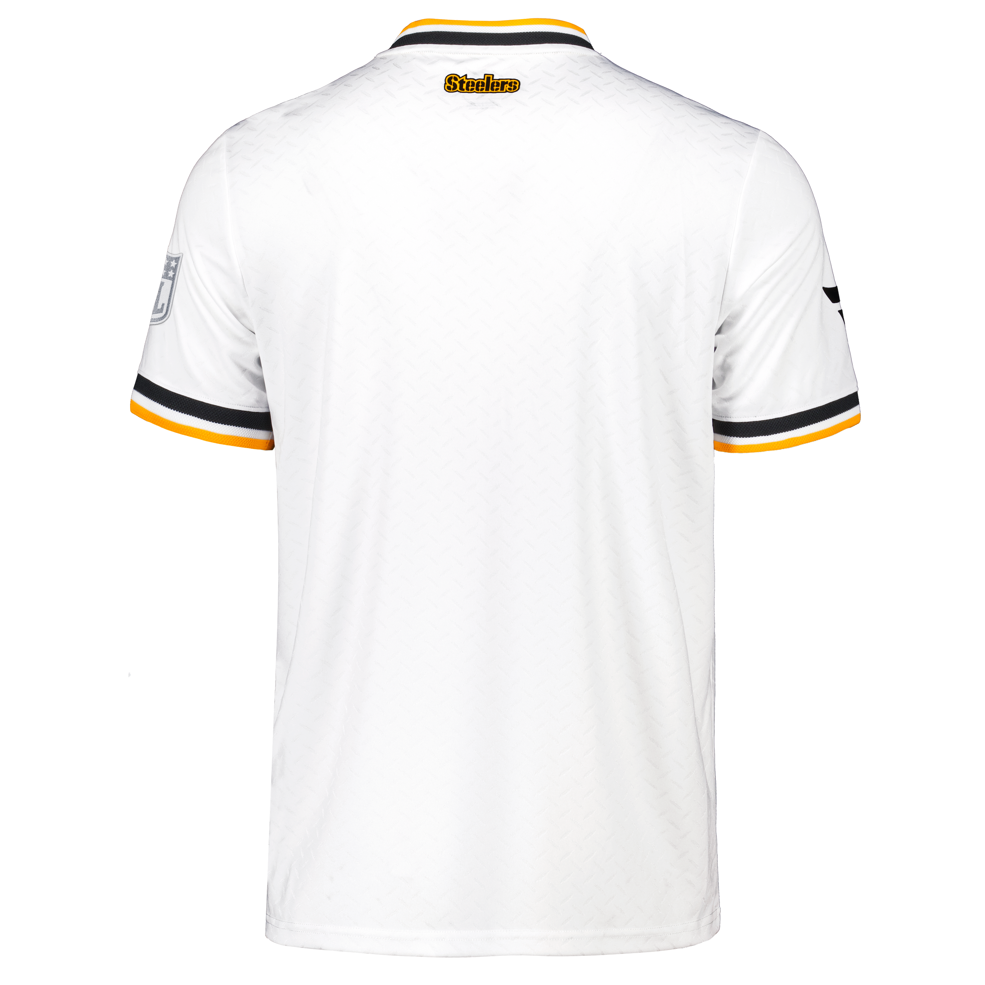 Youth Fanatics White Pittsburgh Steelers Football x V-Neck Fan Top