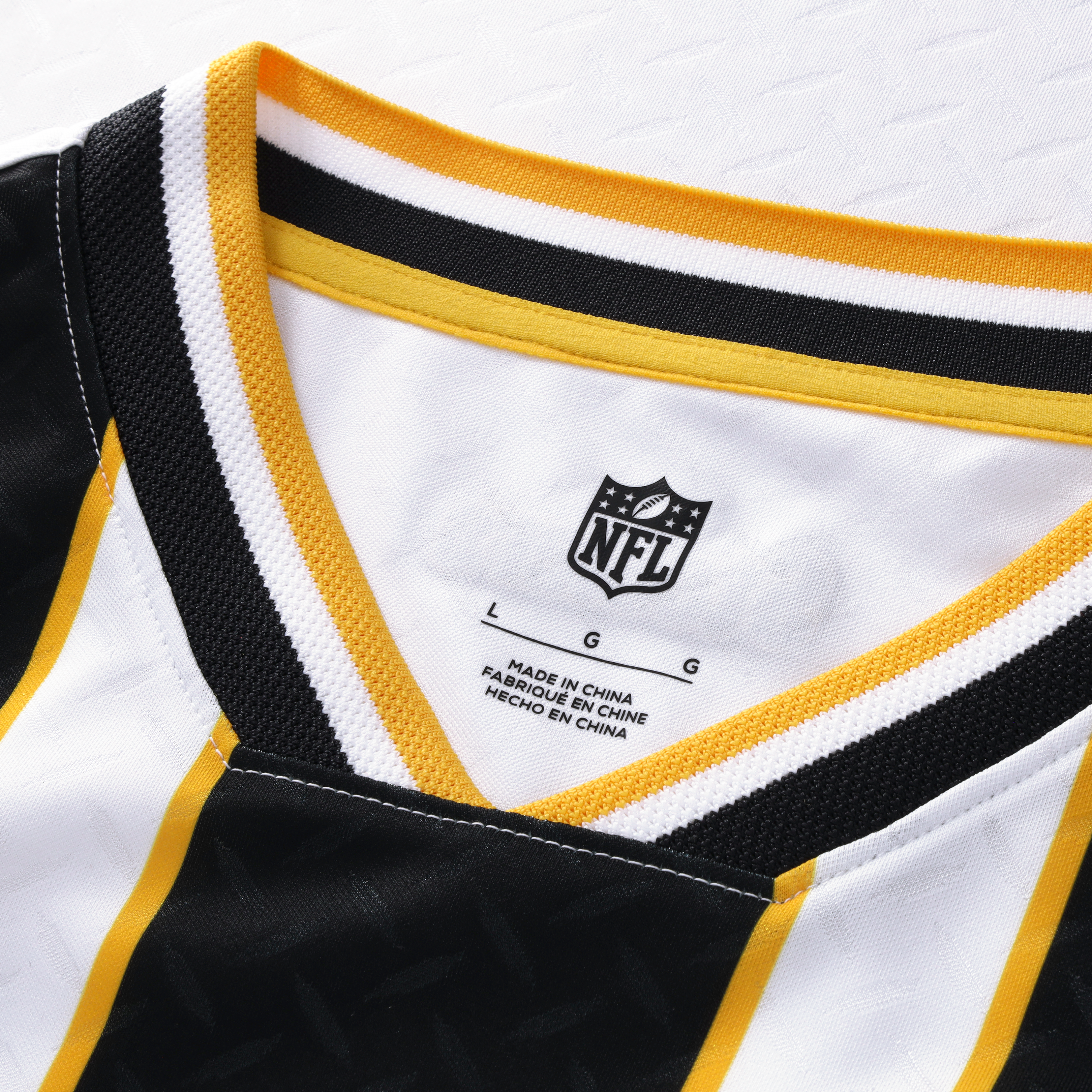 Youth Fanatics White Pittsburgh Steelers Football x V-Neck Fan Top