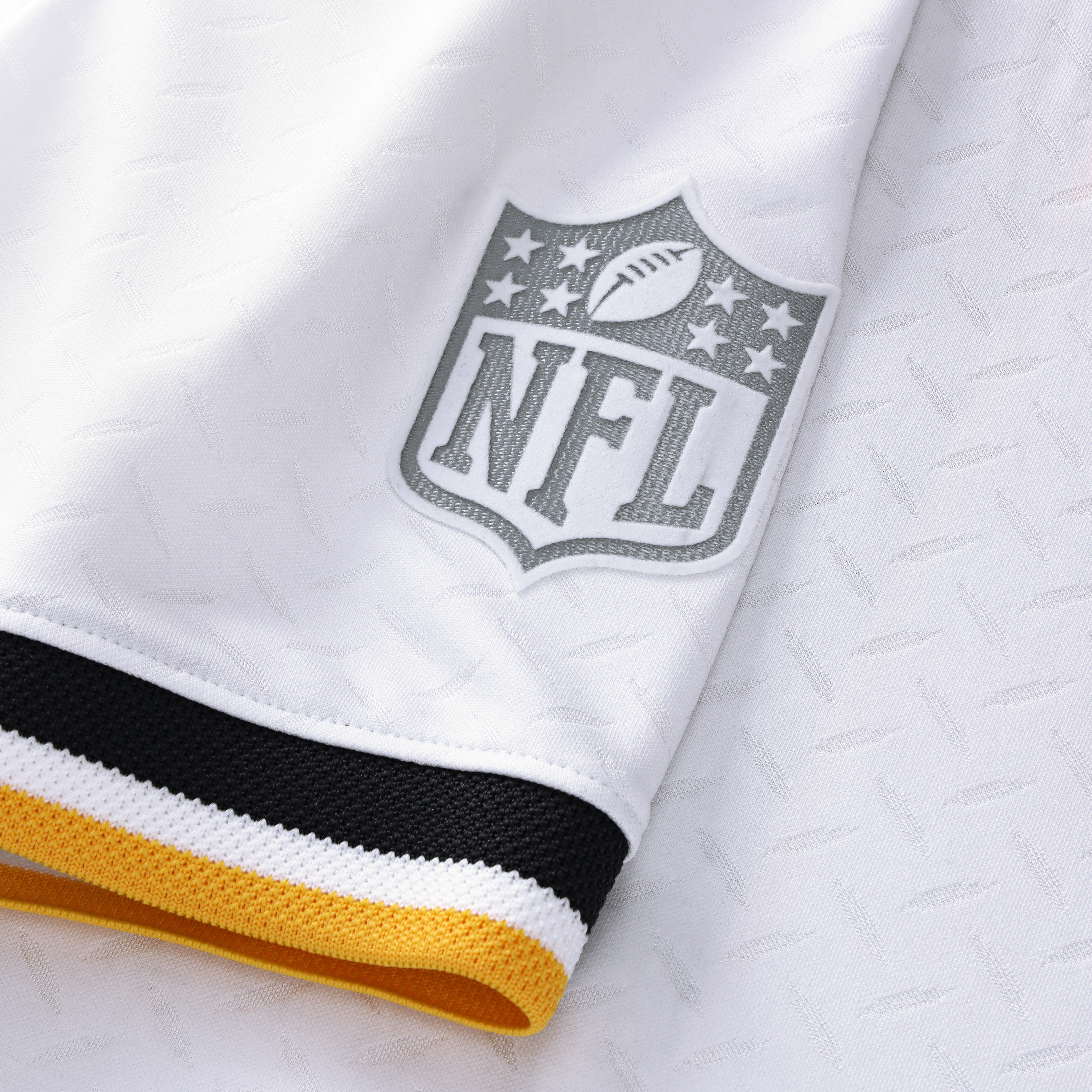 Youth Fanatics White Pittsburgh Steelers Football x V-Neck Fan Top