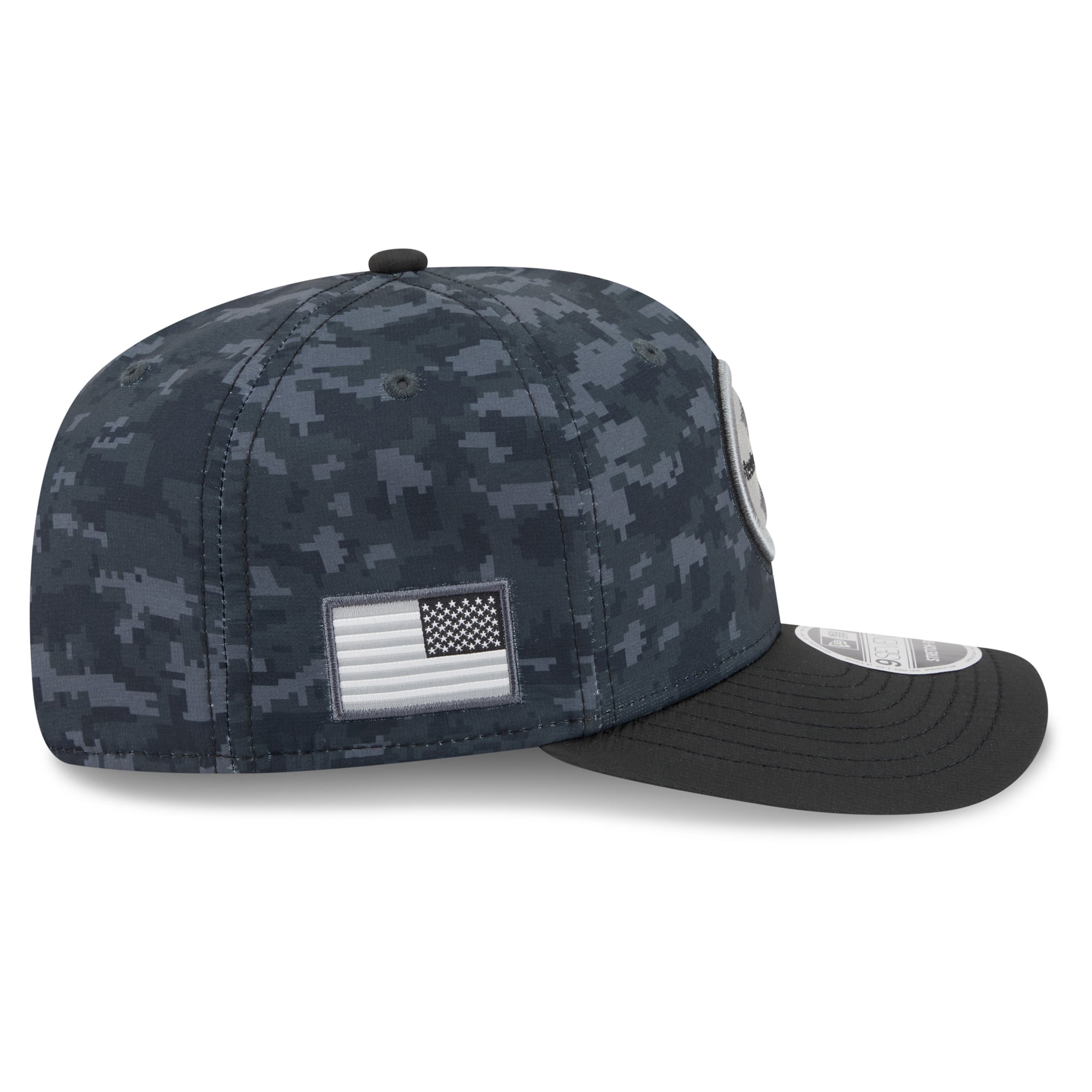 Casquette ajustable New Era noire Pittsburgh Steelers 2026 Salute To Service 9SEVENTY pour jeunes