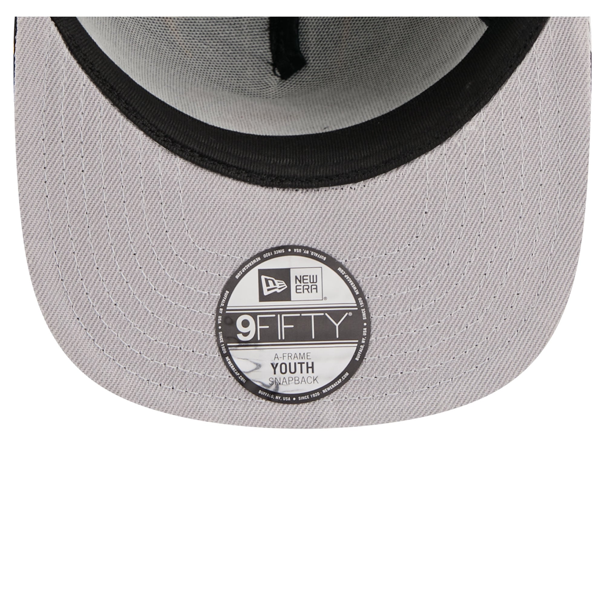 Youth New Era Black Pittsburgh Steelers Bolt A-Frame 9FIFTY Snapback Hat