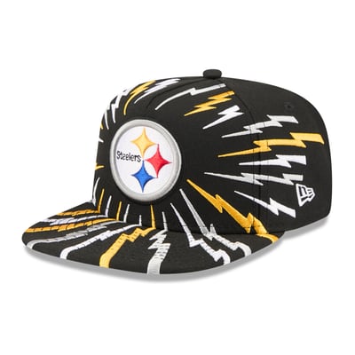 Pittsburgh Steelers New Era Youth Bolt A-Frame 9FIFTY Snapback Hat - Black