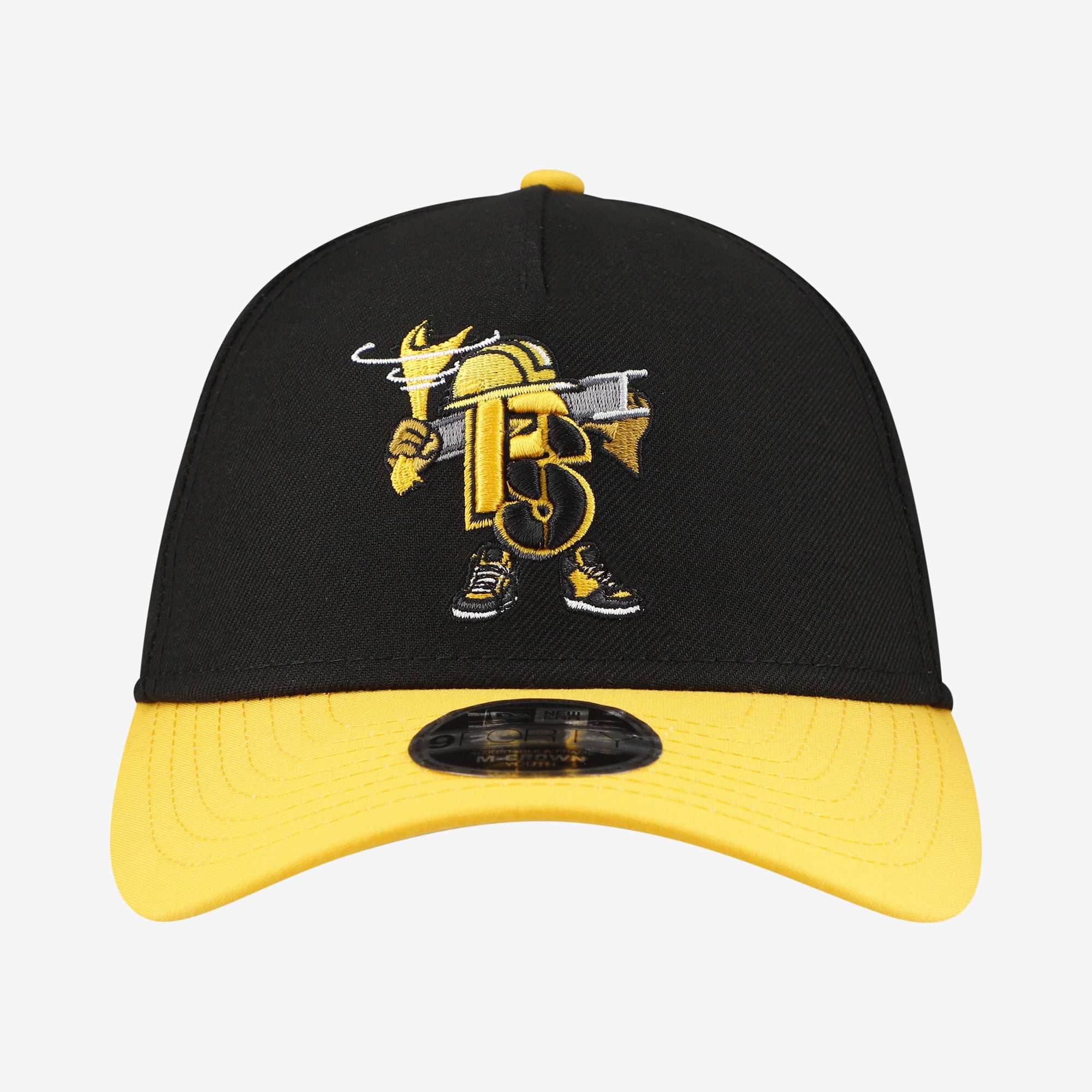 Casquette ajustable New Era noire Pittsburgh Steelers Cartoon 9FORTY pour jeunes