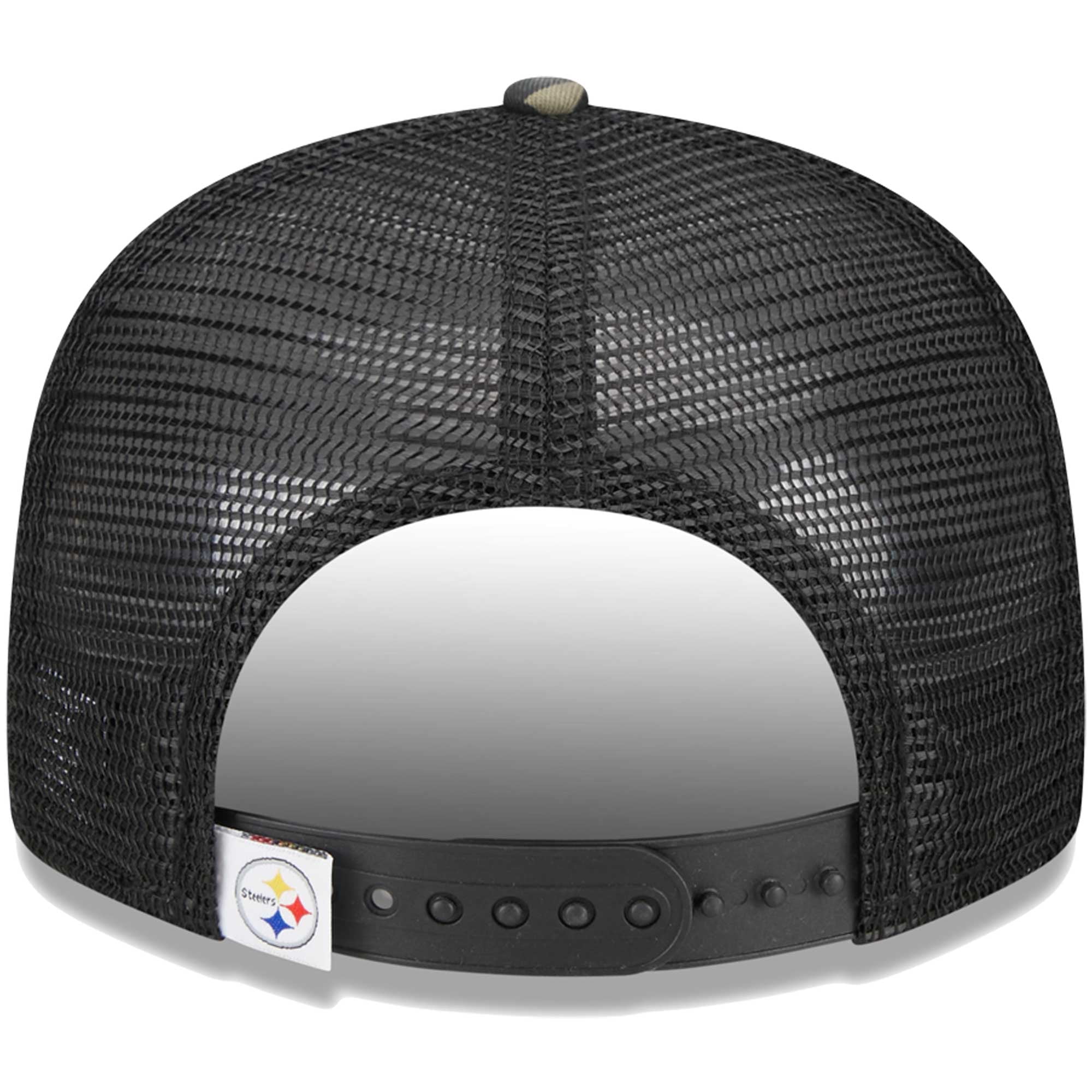Casquette New Era Camo Pittsburgh Steelers Main Trucker 9FIFTY Snapback pour jeune