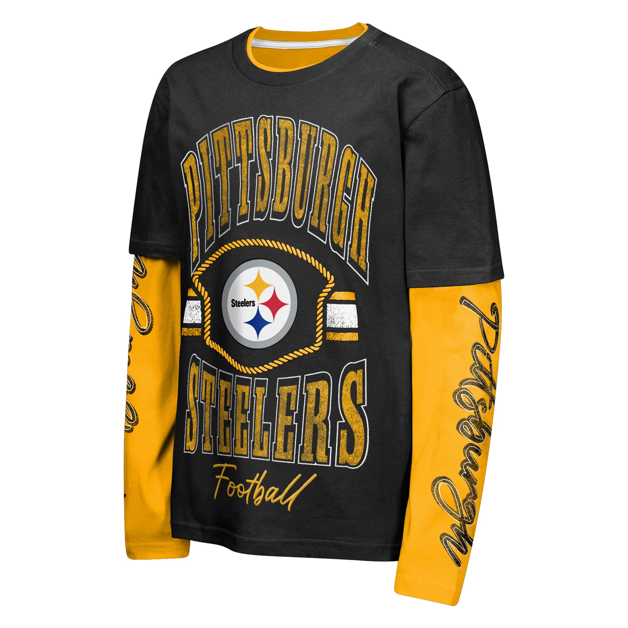 Youth Outerstuff Black Pittsburgh Steelers Motion Combo Set
