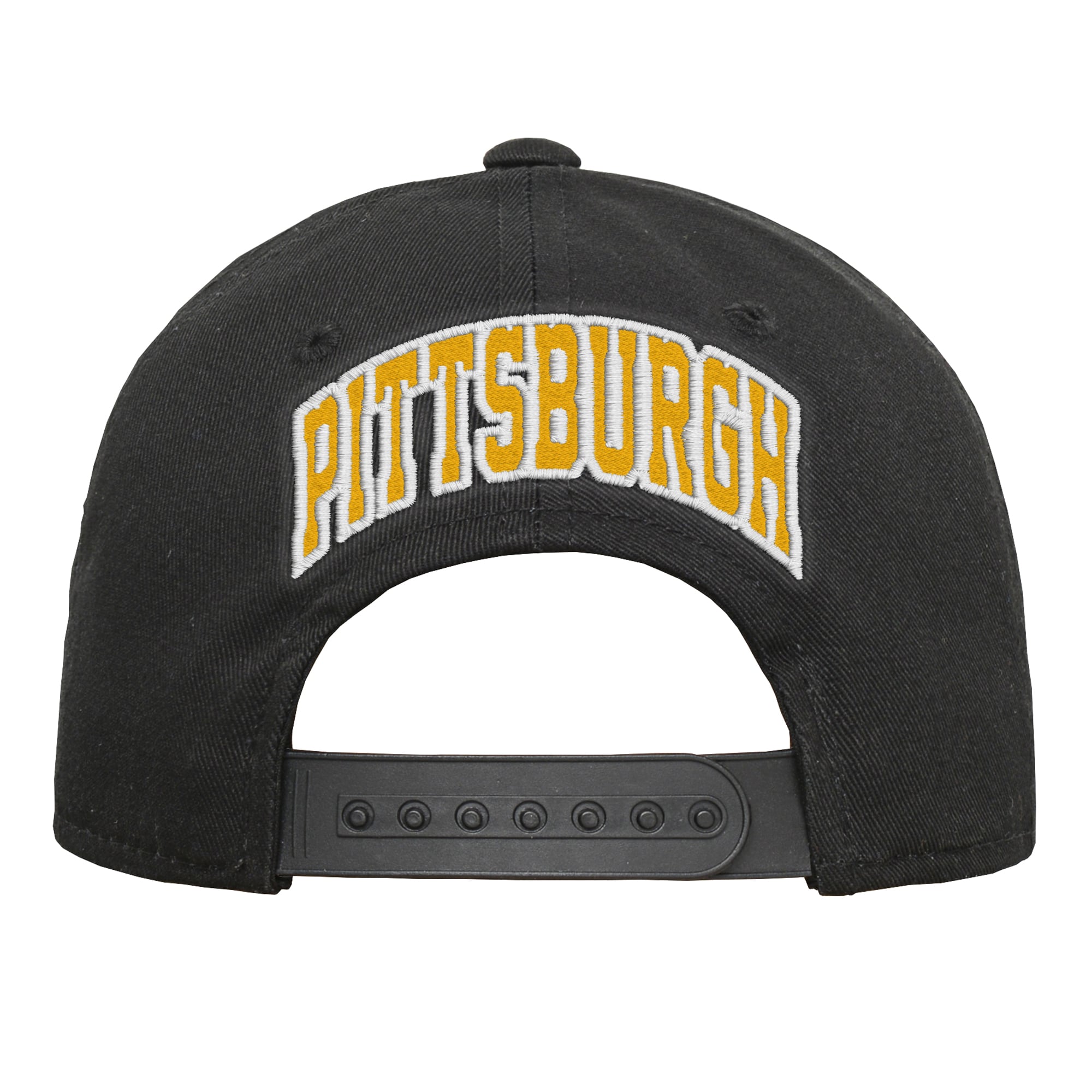 Youth Outerstuff Black Pittsburgh Steelers Pre-Curved Snapback Hat