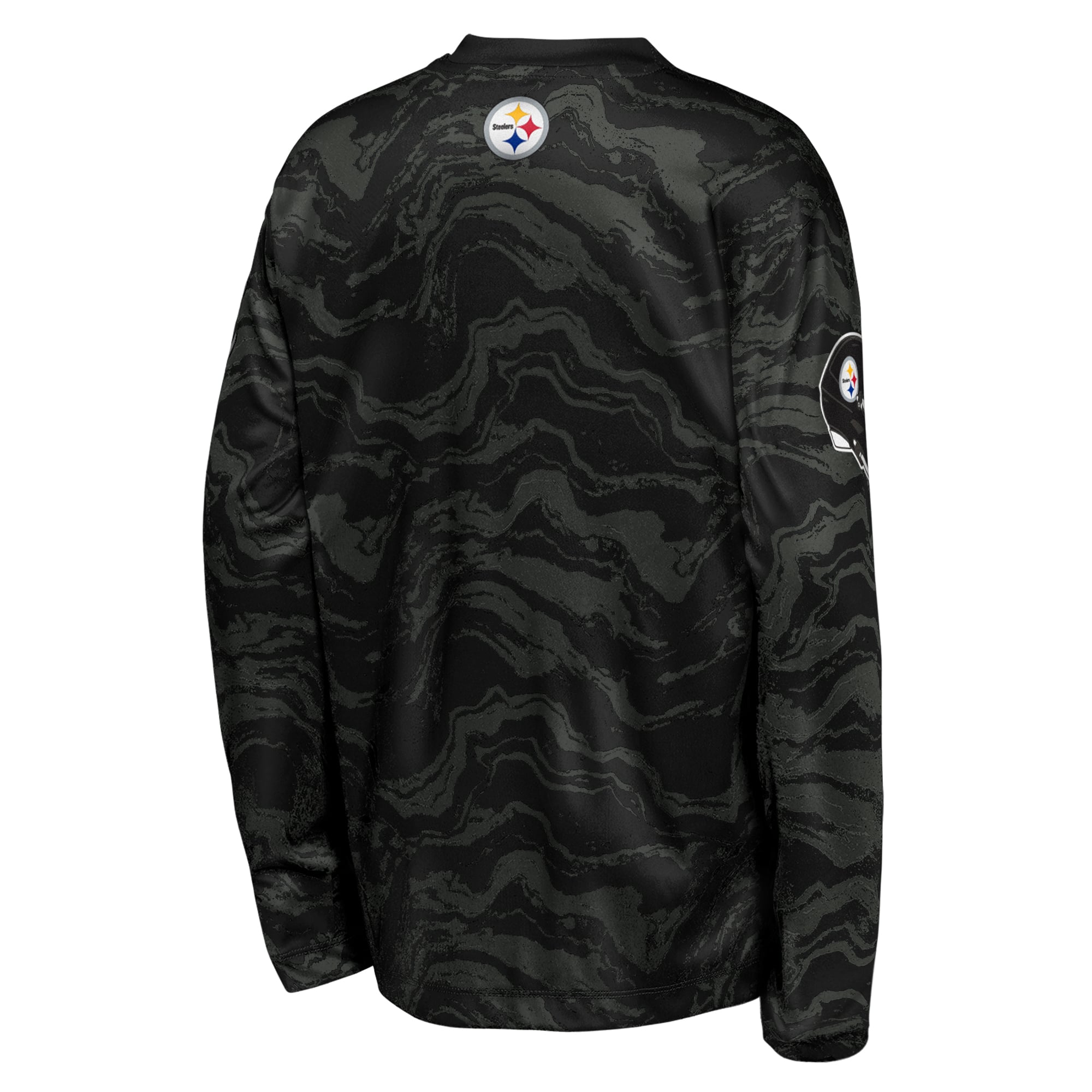 T-shirt à manches longues Youth Outerstuff Black Pittsburgh Steelers Tailgate Performance