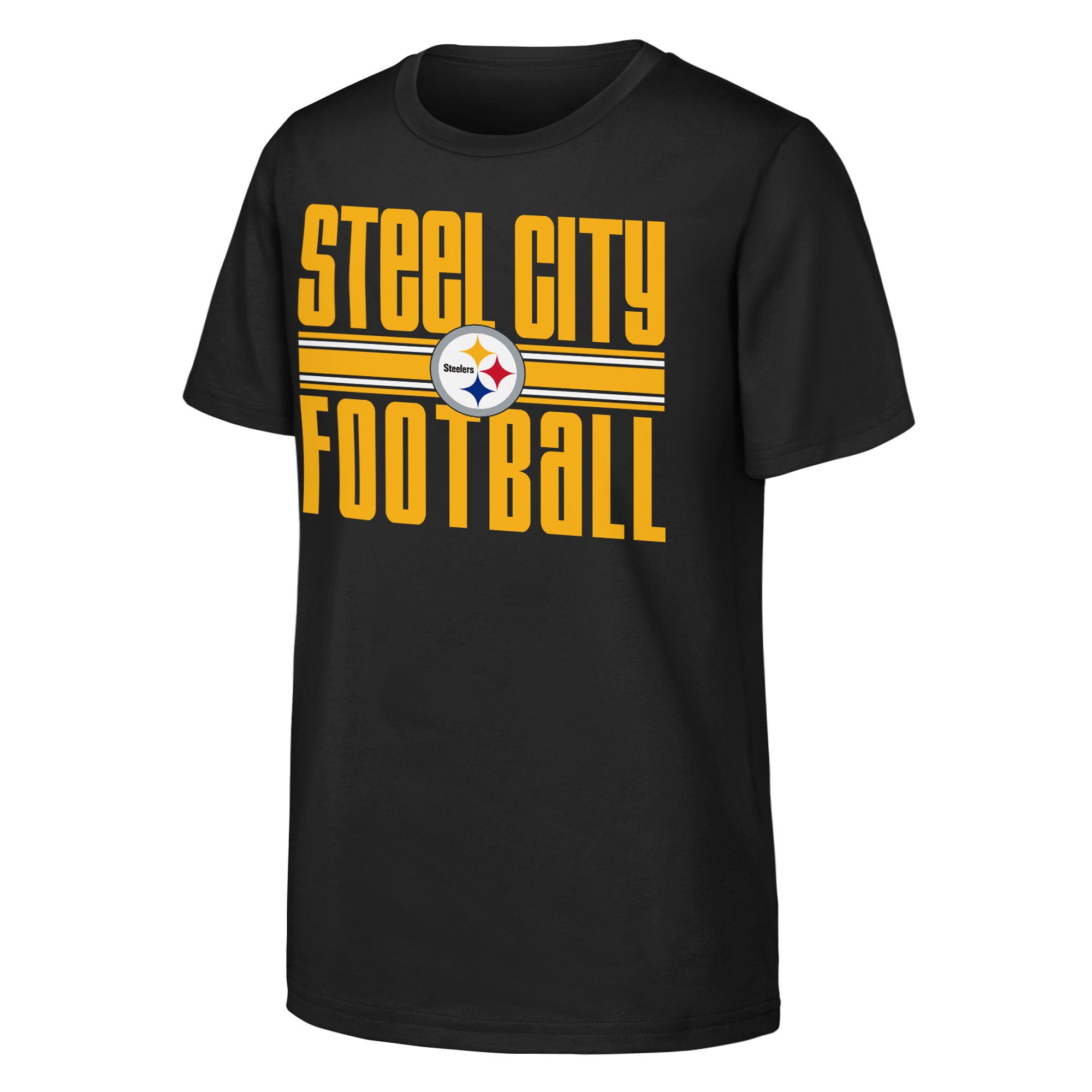 Youth Outerstuff Black Pittsburgh Steelers Team Spirit T-Shirt