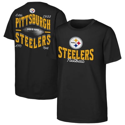  Pittsburgh Steelers Outerstuff Youth Top Pick T-Shirt - Black