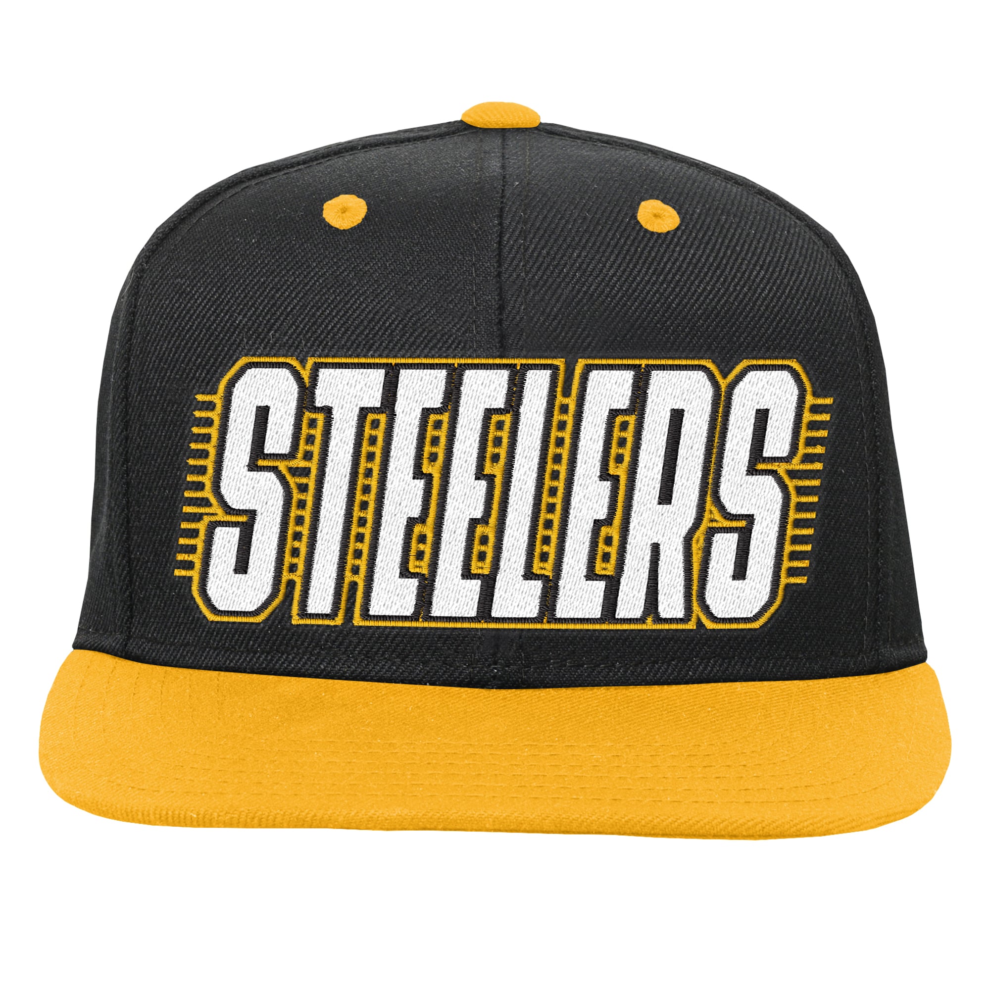Casquette snapback noire et or Pittsburgh Steelers pour jeunes Outerstuff
