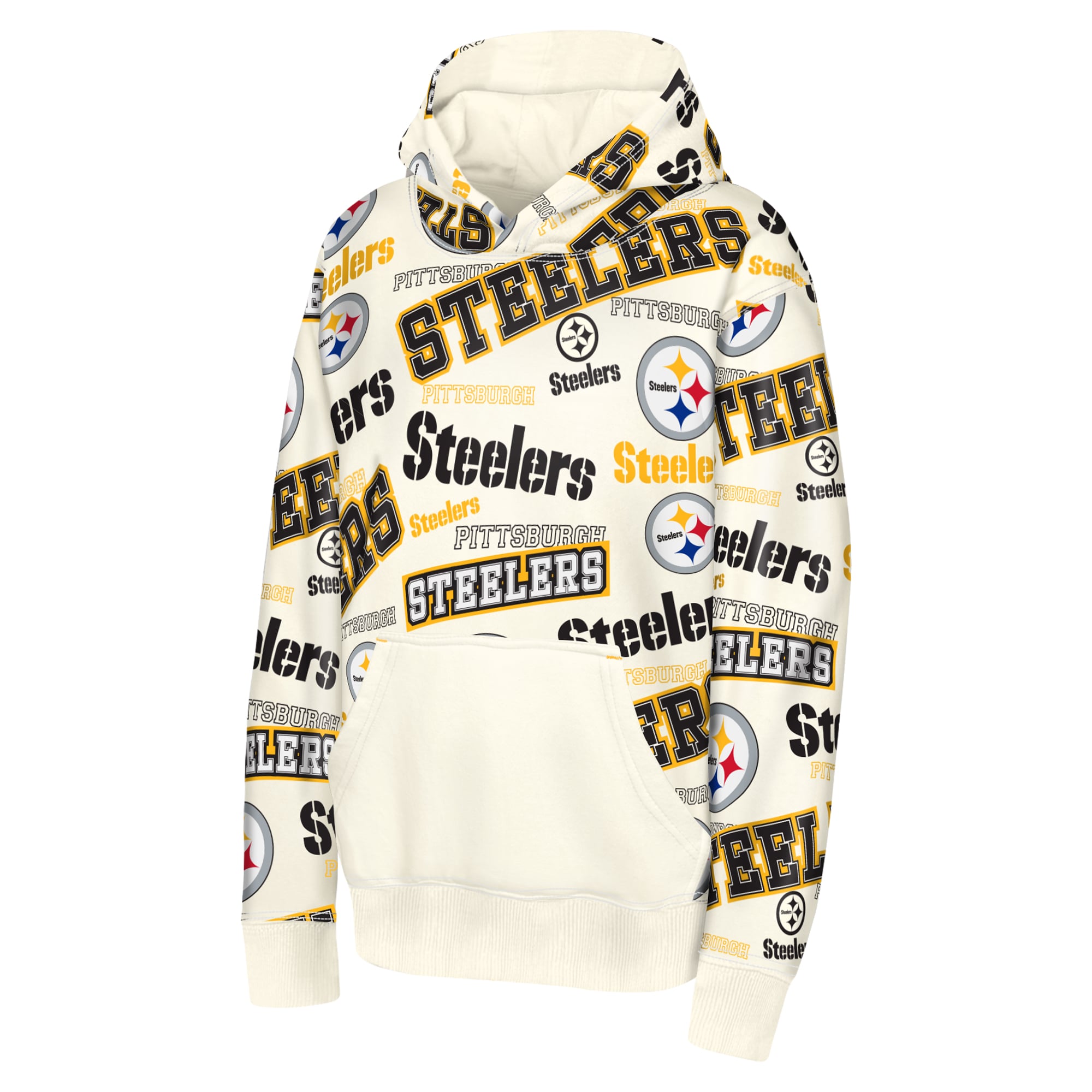 Sweat à capuche Youth Outerstuff Bone Pittsburgh Steelers Shake & Bake